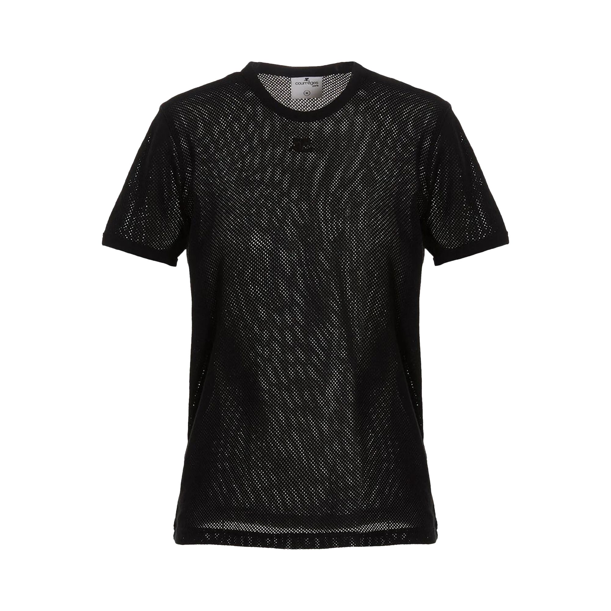 Pre-owned Courrèges Mesh T-shirt 'black' | Men's Size S