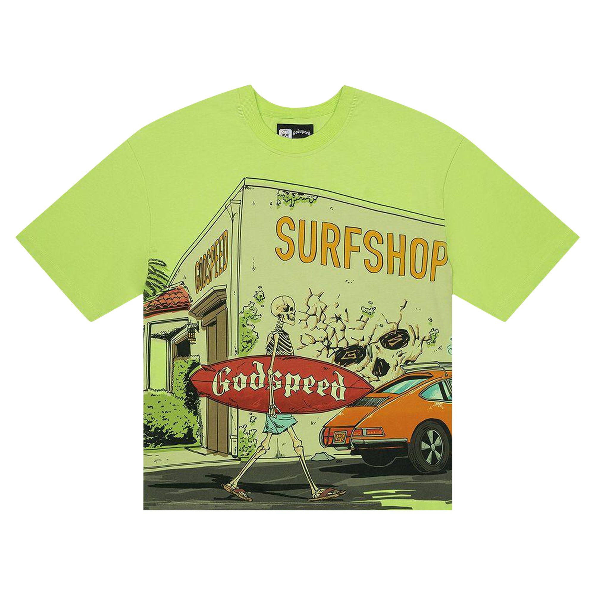 Pre-owned Godspeed Surf Shop 'lime' | Green | Men's Size S