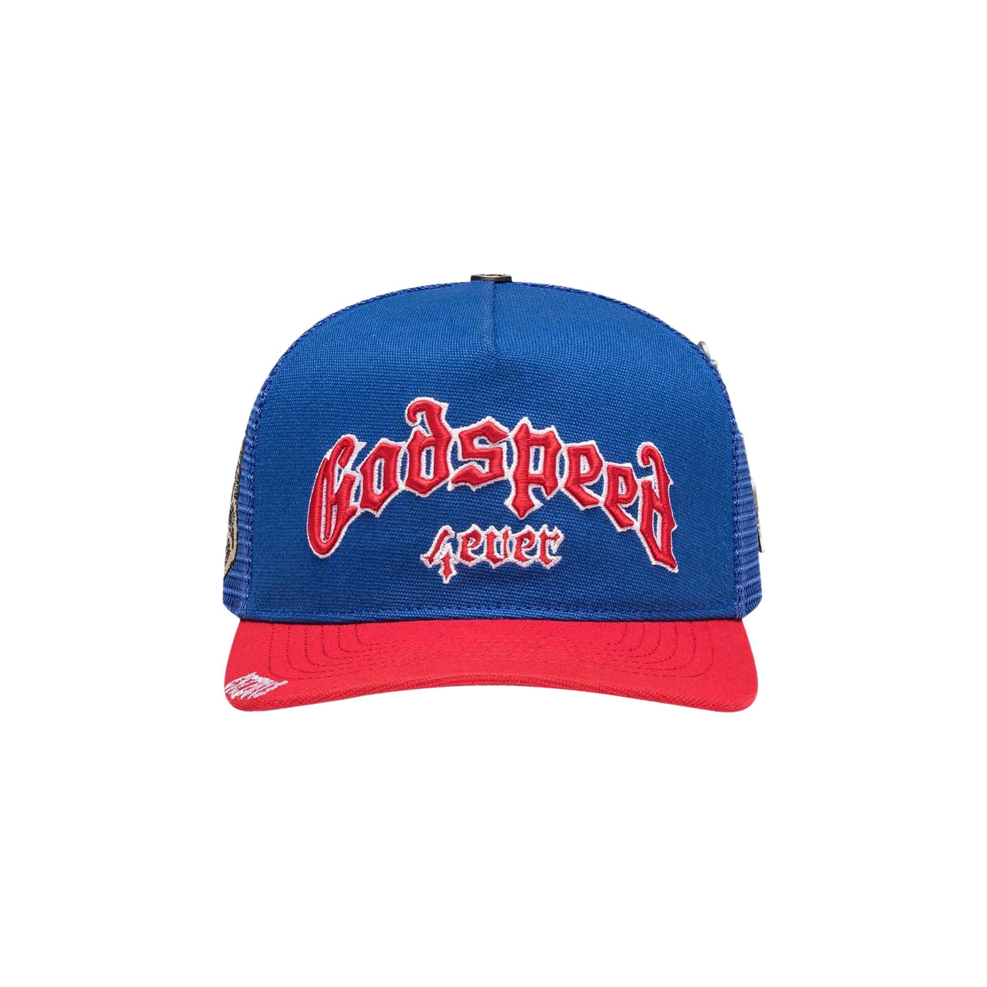 Pre-owned Godspeed Forever Trucker Hat 'blue Red' | Multi-color | Men's Size Onesize