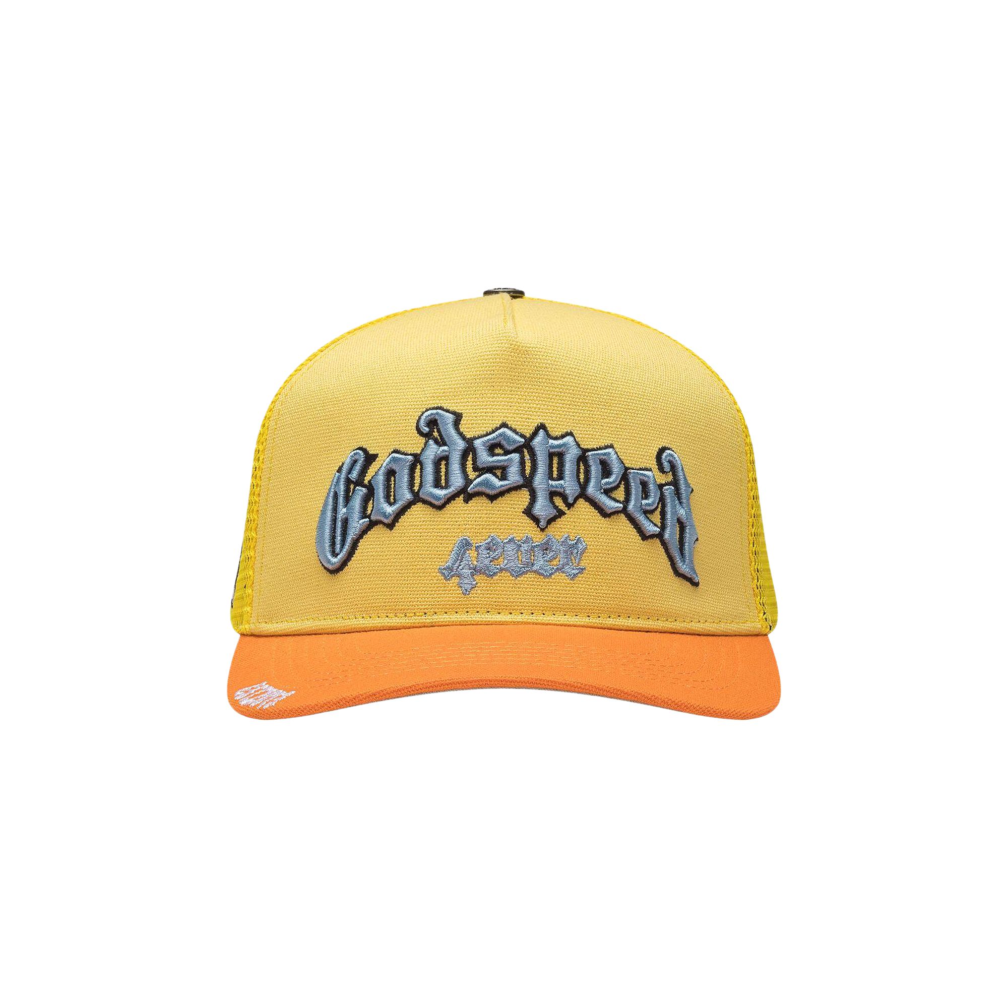 Pre-owned Godspeed Forever Trucker Hat 'yellow Orange' | Multi-color | Men's Size Onesize