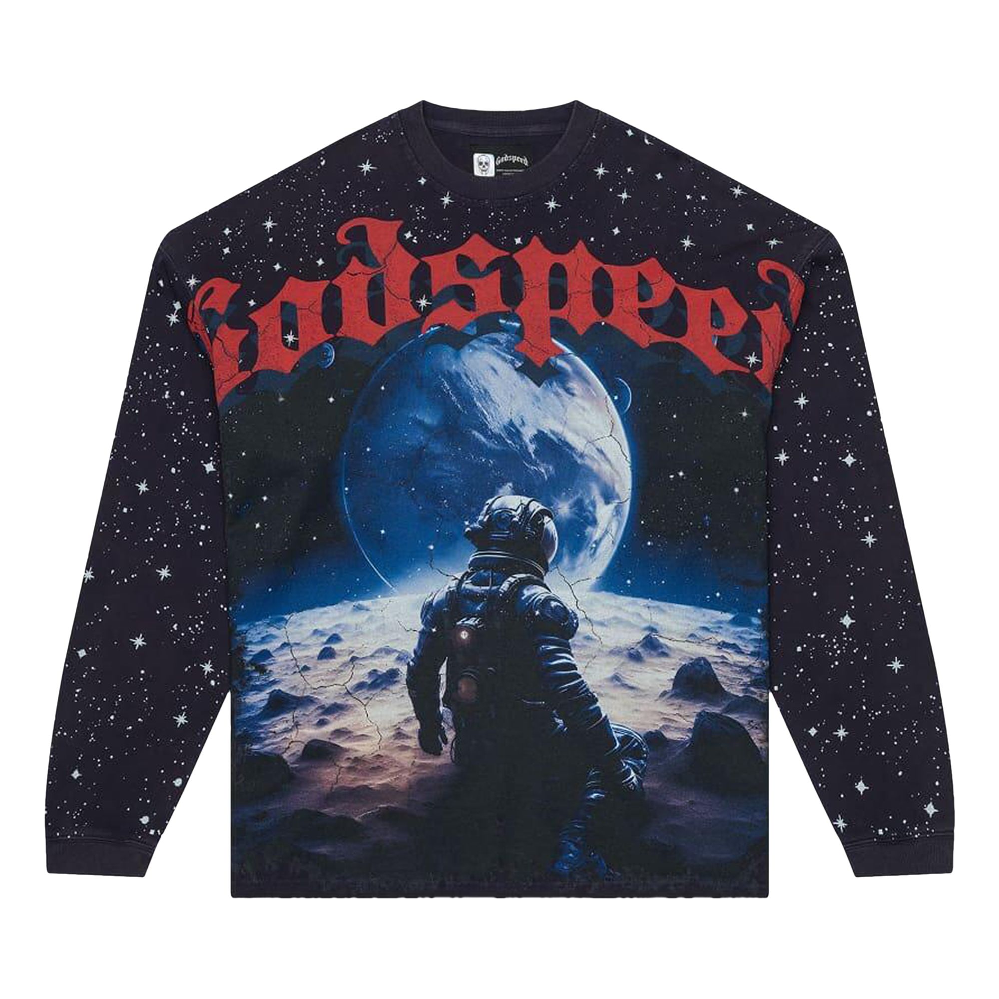 Pre-owned Godspeed No Looking Back Long Sleeve T-shirt 'navy' | Blue | Men's Size S
