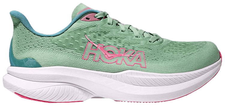 HOKA Wmns Mach 6 Wide Jadeite Alpine Blue