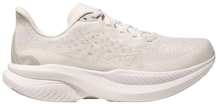HOKA Wmns Mach 6 Wide Triple White