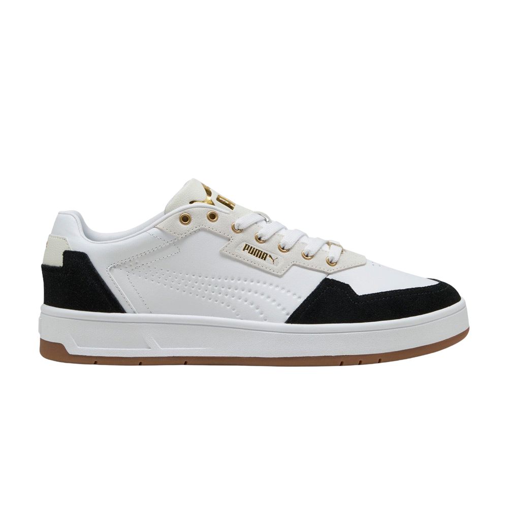 Puma Court Classic Lux SD 'White Black' | Men's Size 10.5 - 395087-09