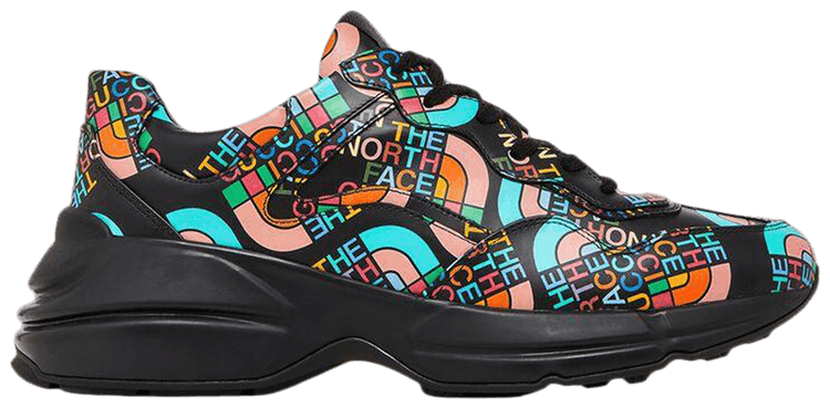 The North Face x Gucci Wmns Rhyton Allover Logo   Black Multi Color