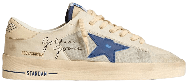 Golden Goose Stardan Ivory Blue Star