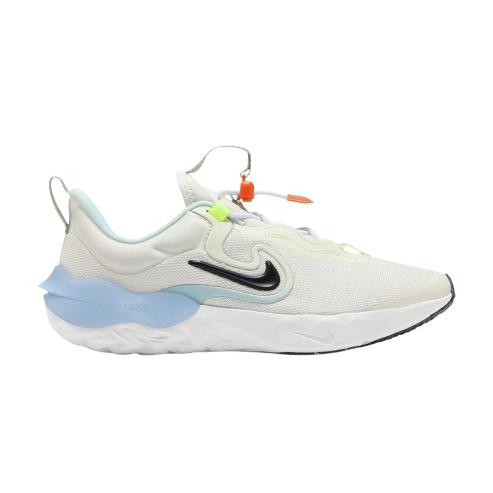 Pre-owned Nike Run Flow Se Gs 'white Black Glacier Blue' | Kid's Size 4
