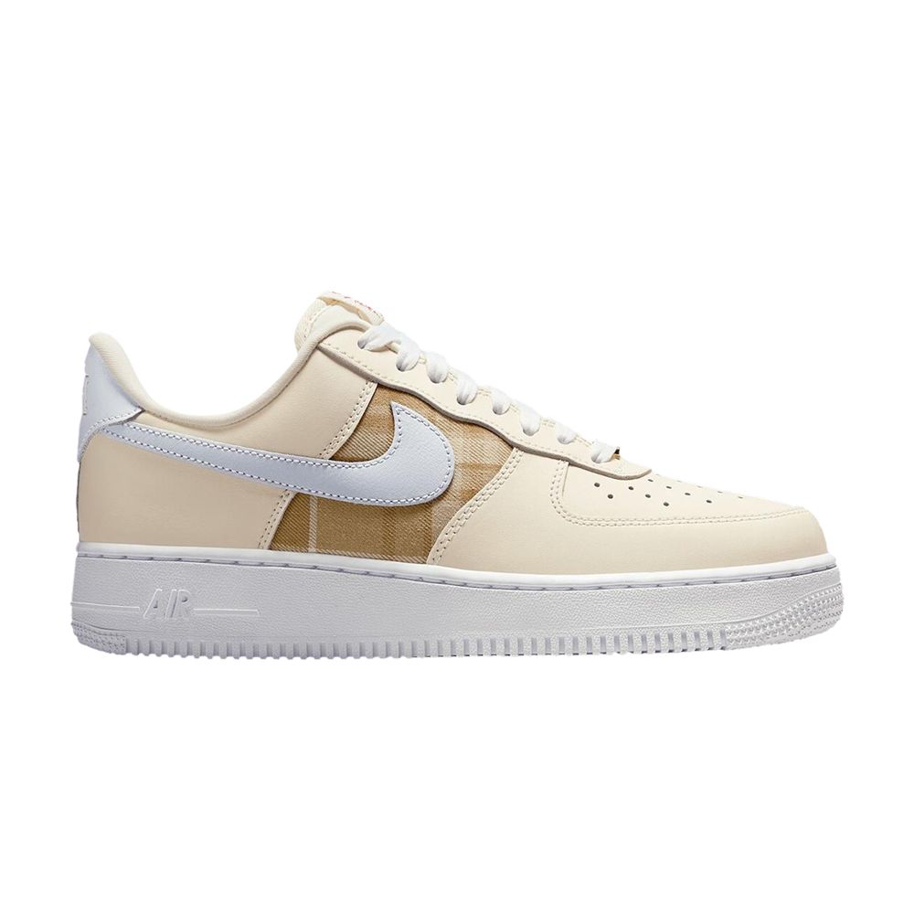 Nike Wmns Air Force 1 '07 LX 'Brown Plaid' | Cream | Women's Size 7.5 - IH7352-001