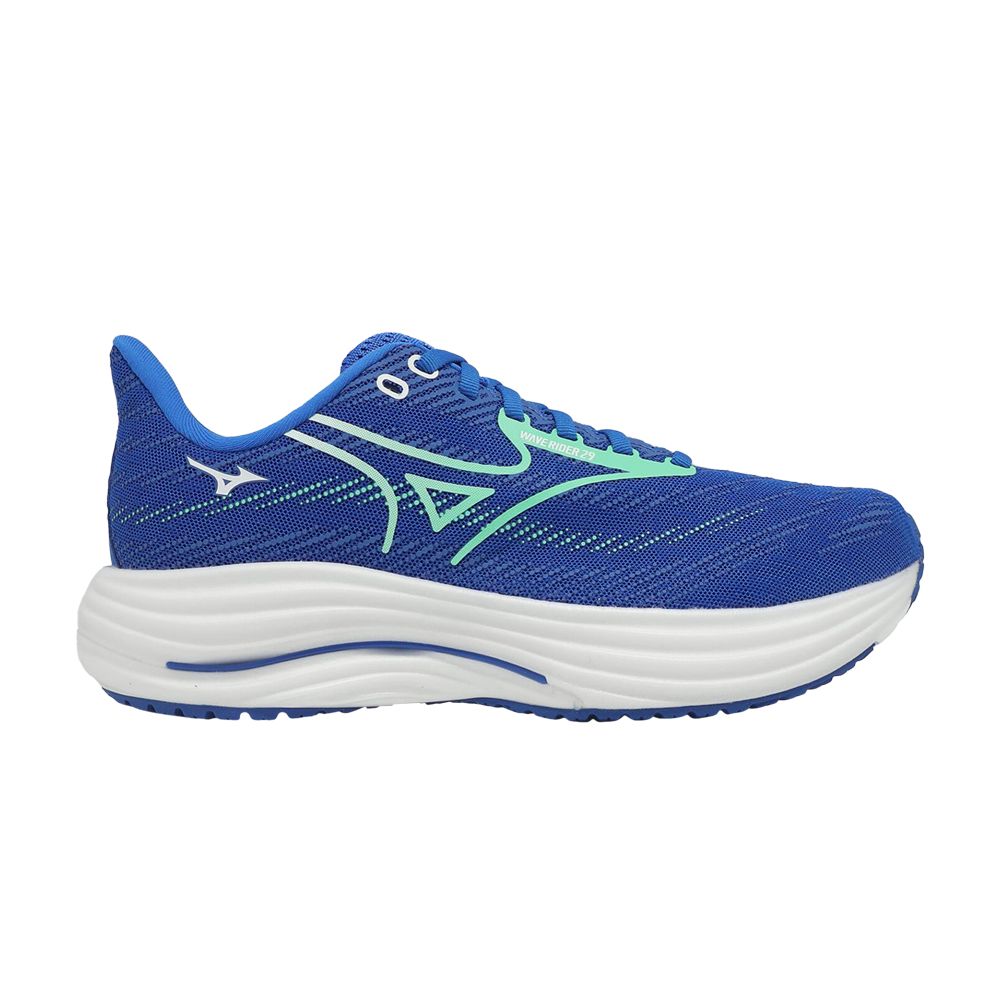 Pre-owned Mizuno Wave Rider 29 Super Wide 'blue White' | Men's Size 7.5
