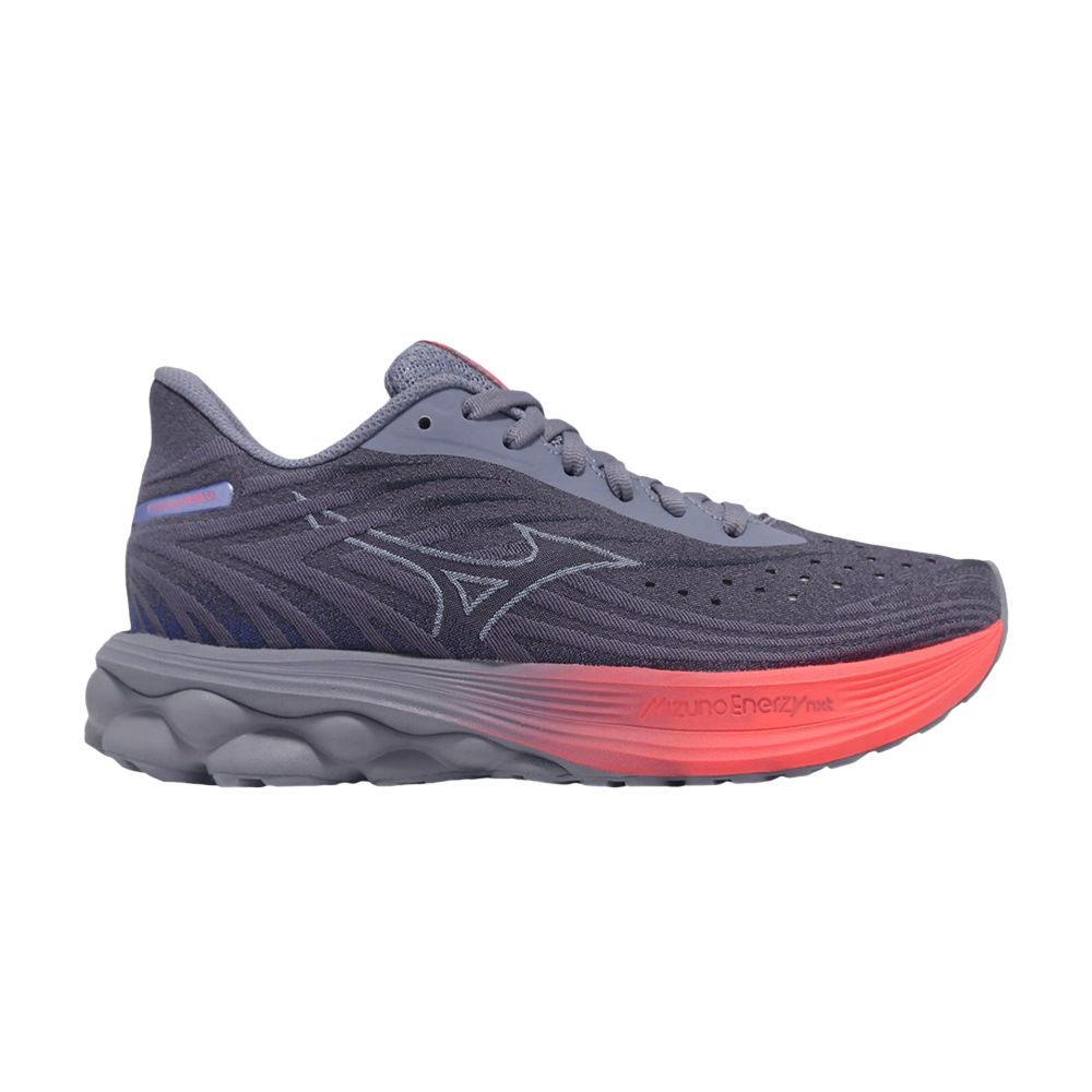 Mizuno Wmns Wave Skyrise 6 'Blue Granite Striking Coral' | Purple | Women's Size 10.5 - J1GD250971