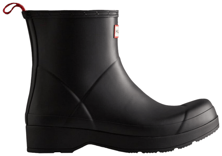Hunter Play Short Rain Boot Black