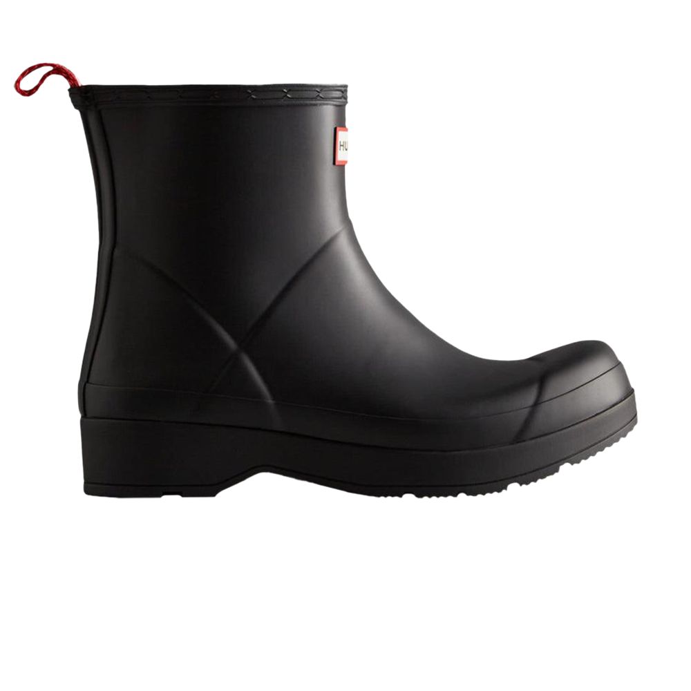 Pre-owned Hunter Play Short Rain Boot 'black' | Men's Size 11