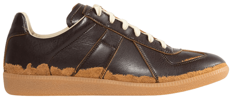 Buy Maison Margiela Replica 'Distressed Dark Brown Camel