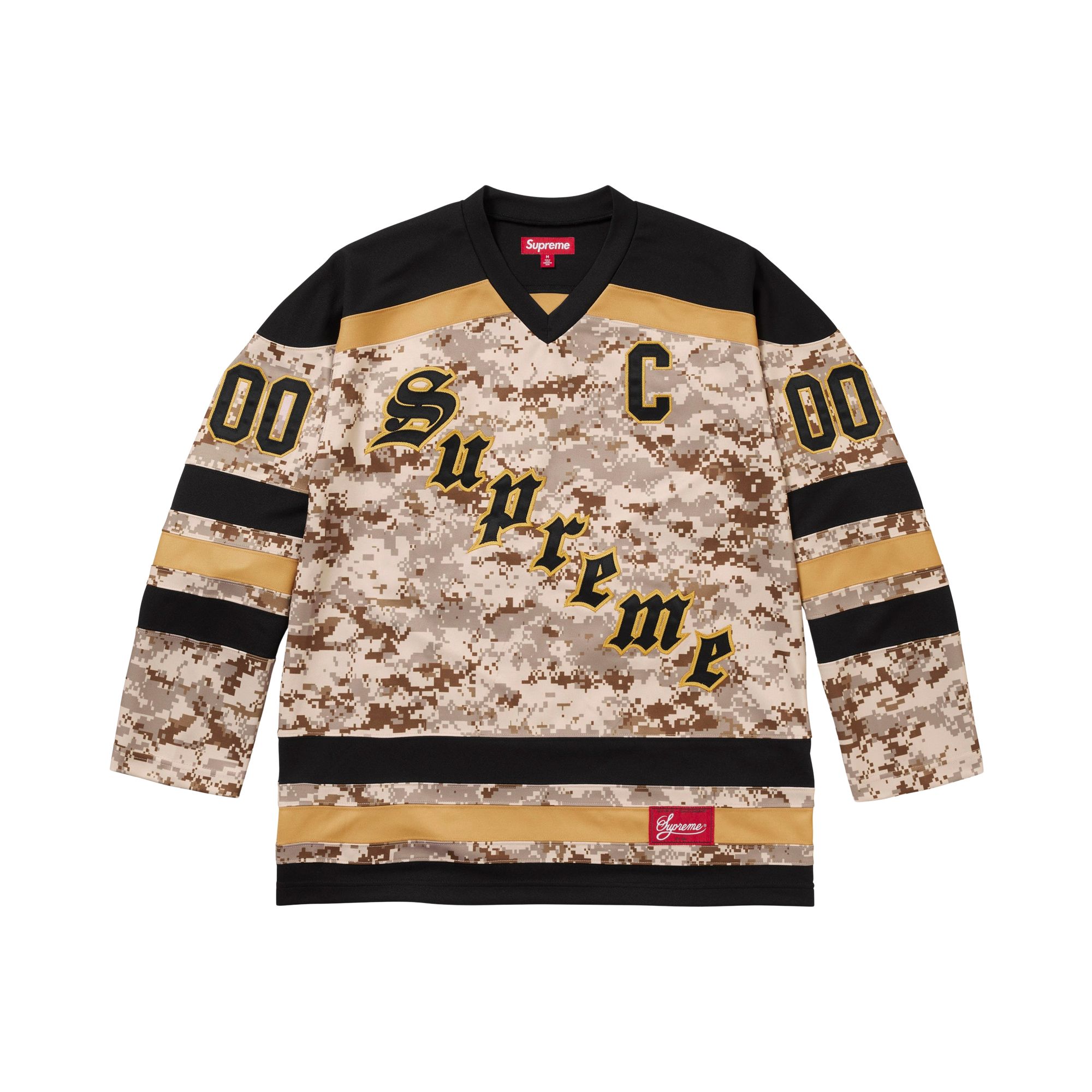 Pre-owned Supreme Fire & Ice Hockey Jersey 'digi Camo' | Grey | Men's Size M In Gray