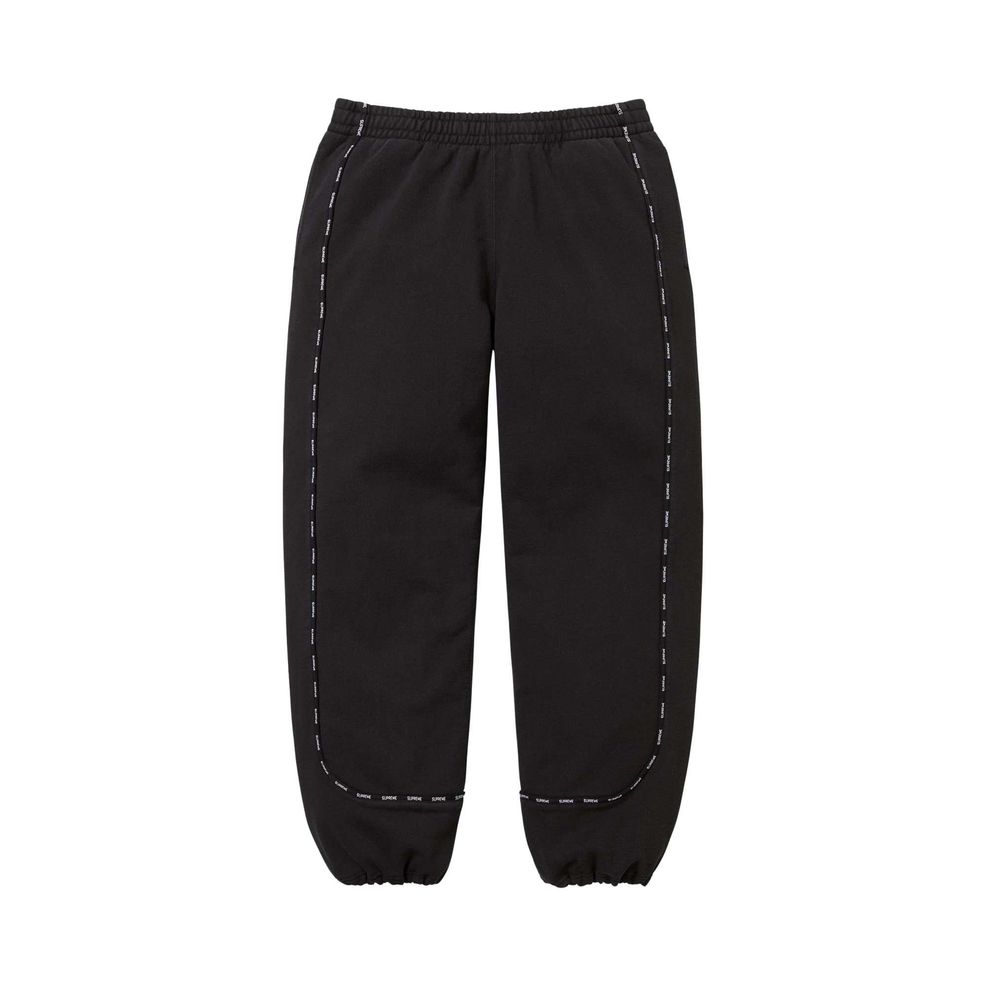 Pre-owned Supreme Piping Sweatpant 'black' | Men's Size M