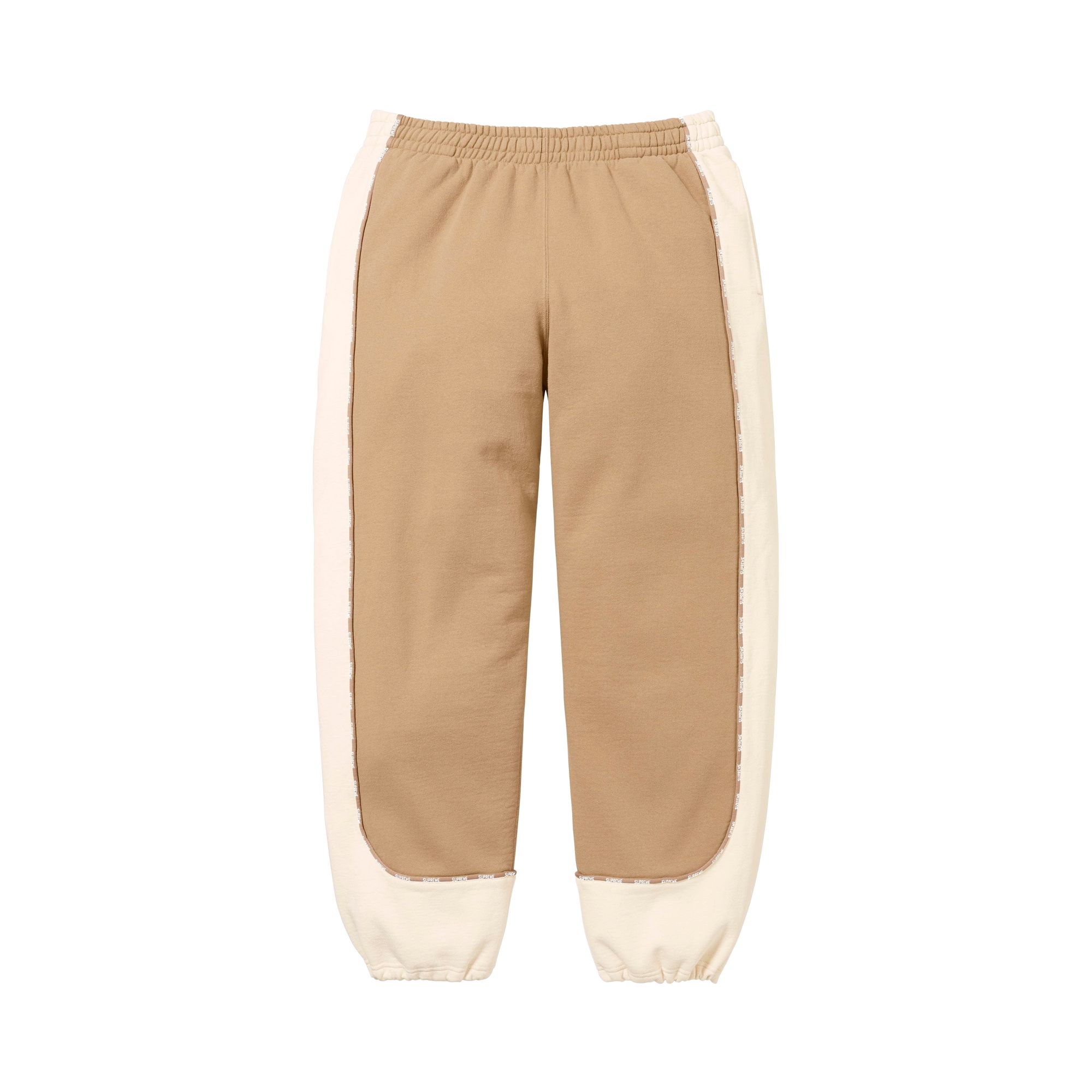 SUPREME SUPREME PIPING SWEATPANT 'DARK TAN' | MEN'S SIZE M