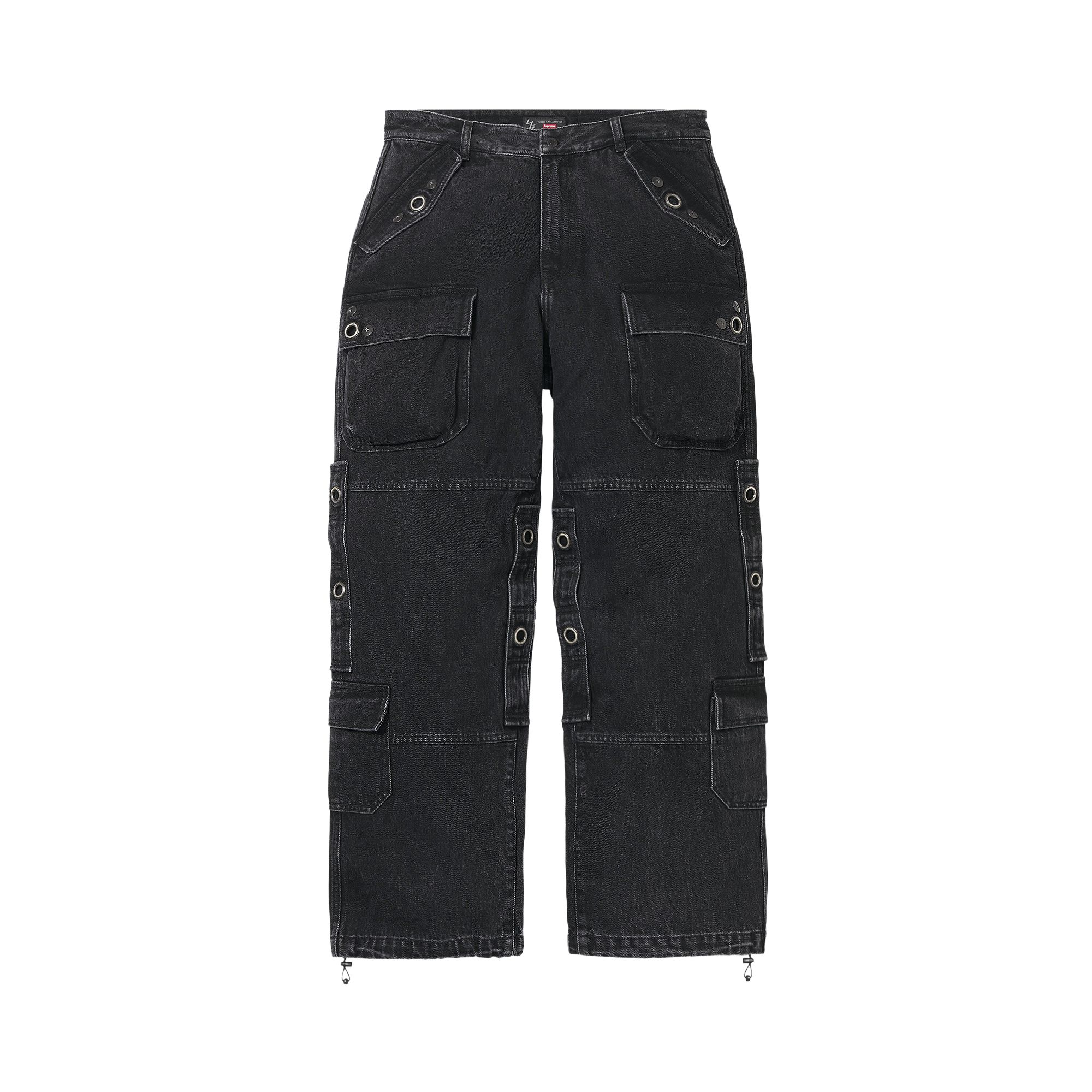 Pre-owned Supreme X Y's Denim Utility Pant 'washed Black' | Men's Size 38