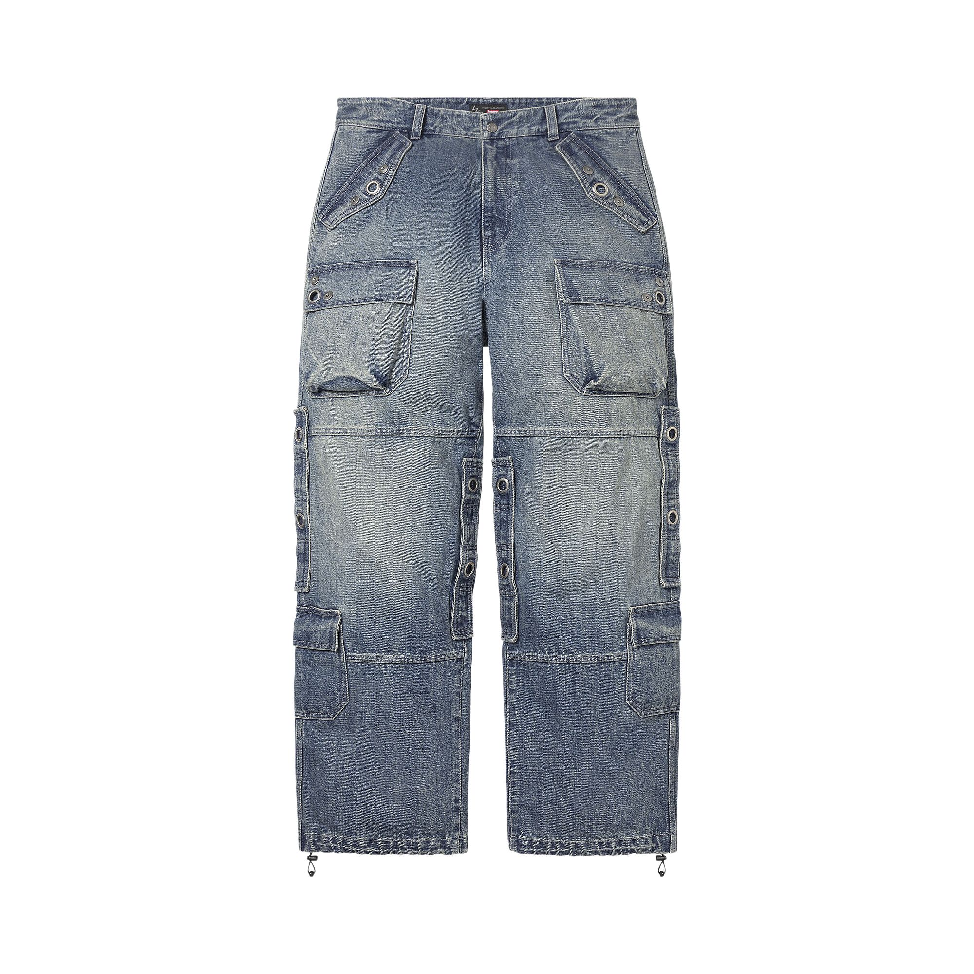 Pre-owned Supreme X Y's Denim Utility Pant 'washed Blue' | Men's Size 36