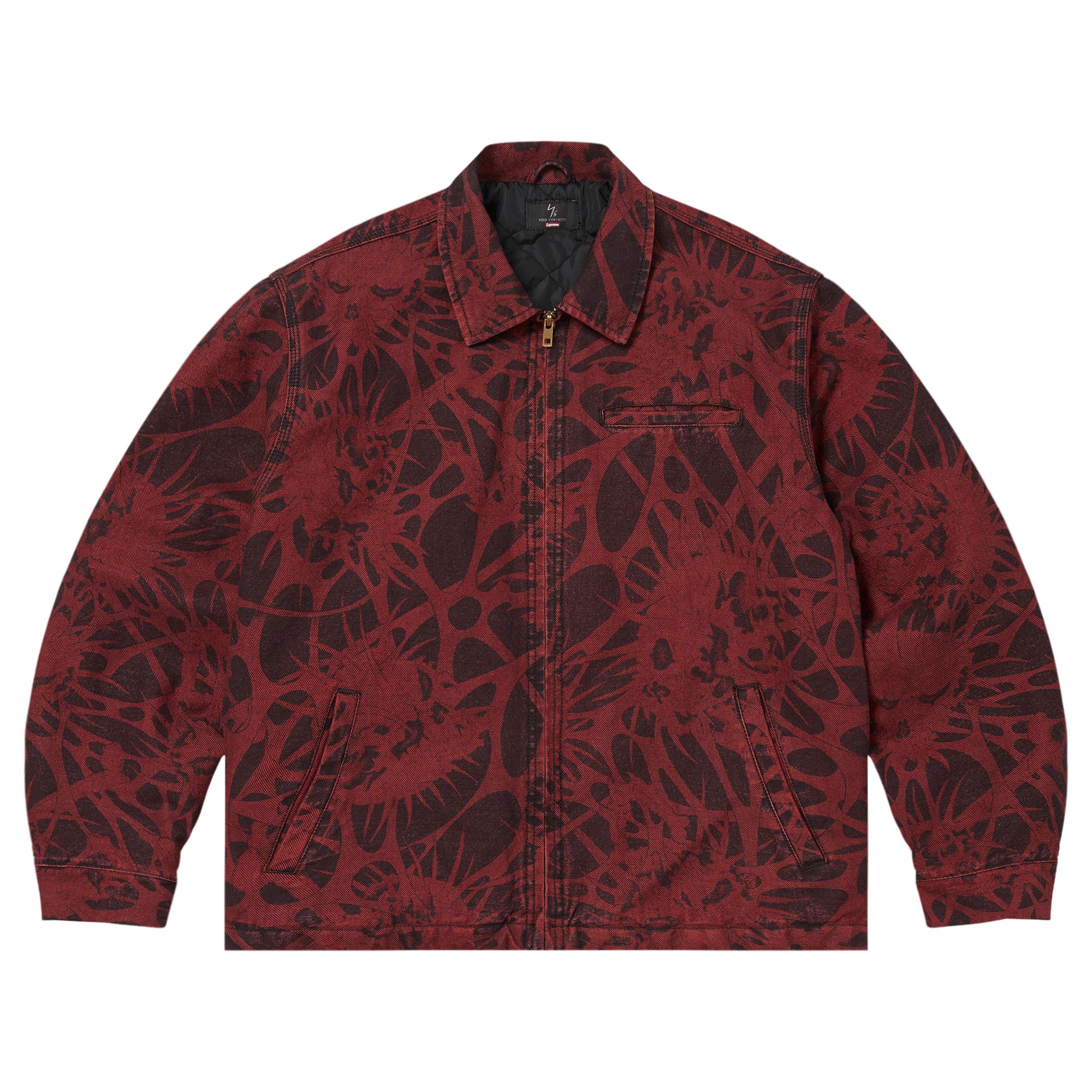 Pre-owned Supreme X Y's Denim Work Jacket 'overdyed Red' | Men's Size L