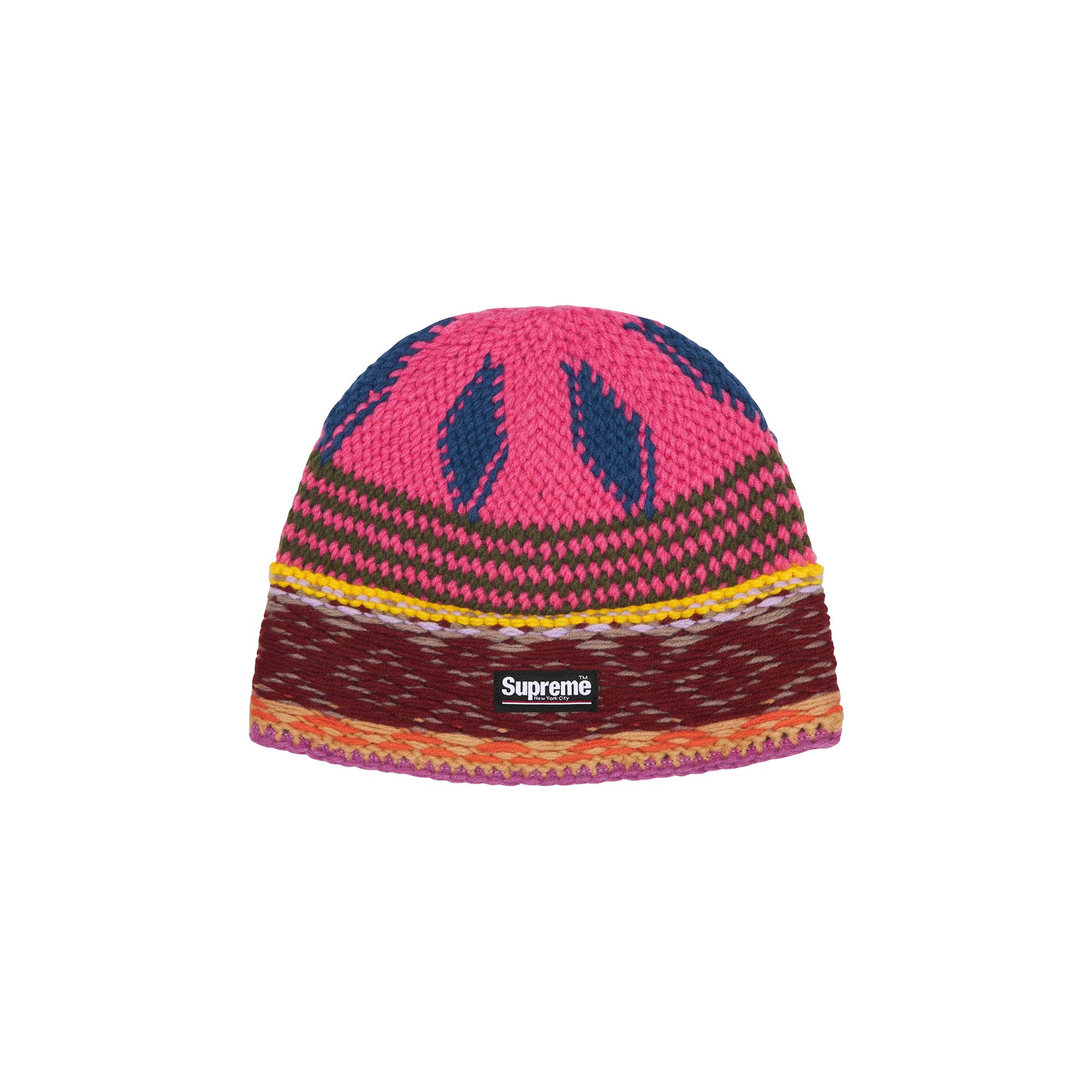 Pre-owned Supreme Diamond Beanie 'pink' | Men's Size Onesize
