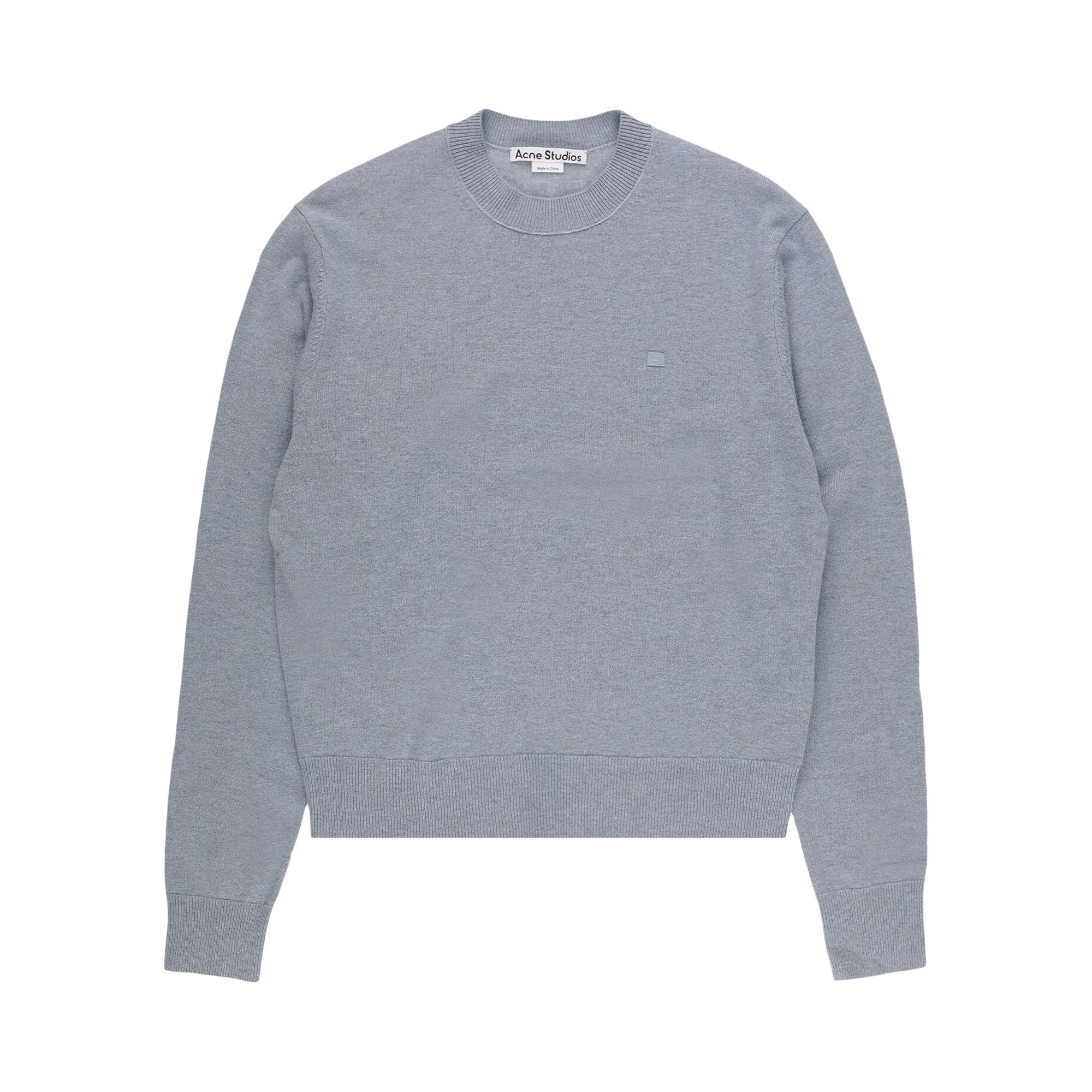 Pre-owned Acne Studios Crewneck Sweater 'dusty Blue' | Black | Men's Size S