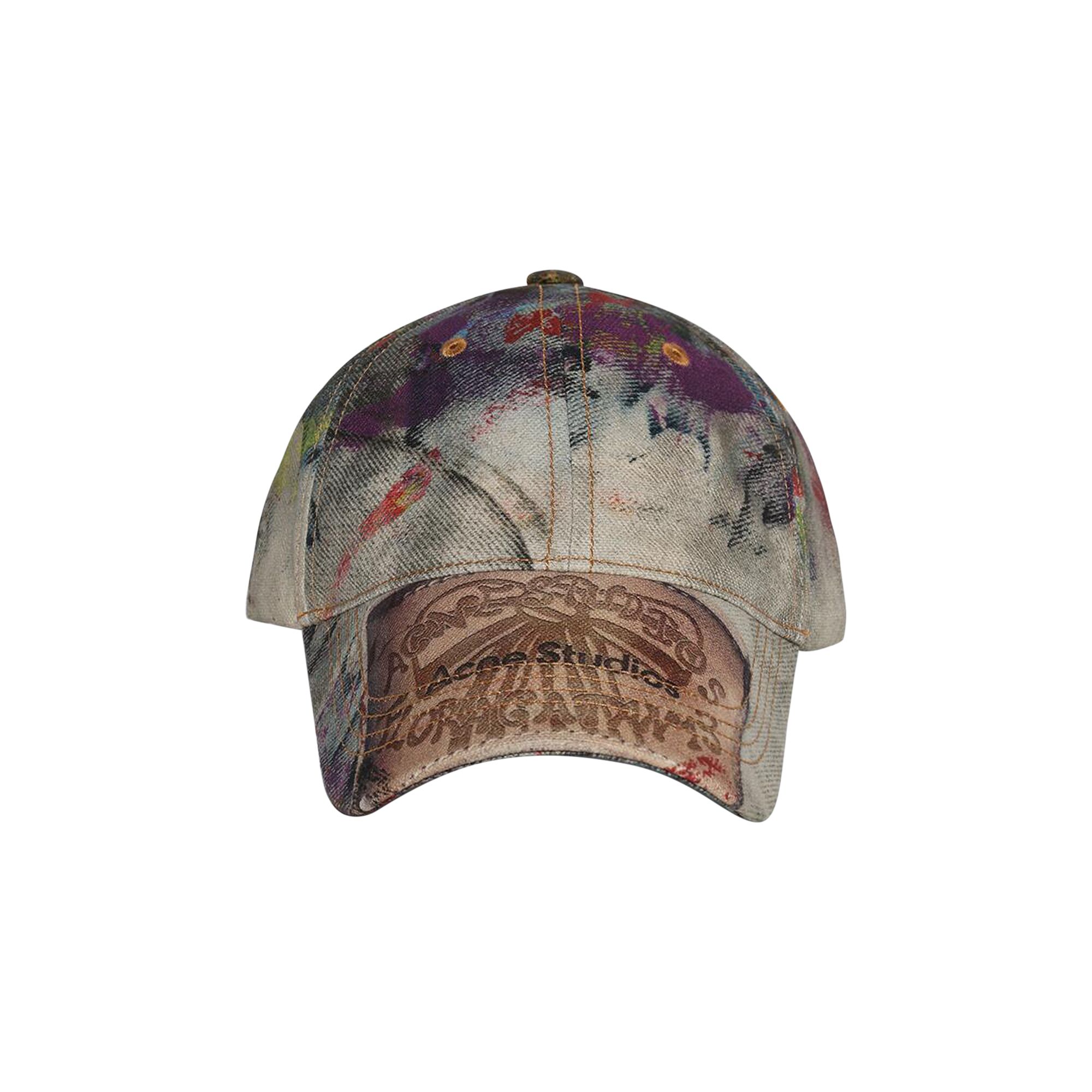 Click to view more detailed imagery on our partner's website Pre-owned Acne Studios Printed Cap 'multicolor' | Multi-color | Men's Size Onesize