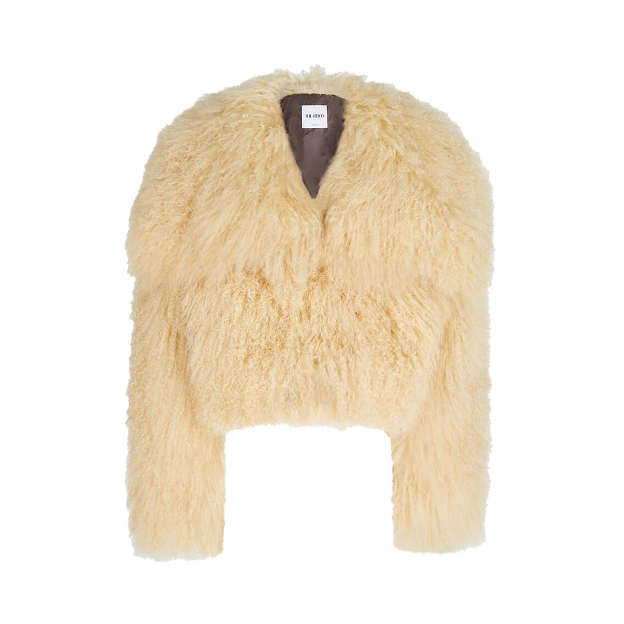 Pre-owned Attico Bomber Jacket 'natural' | Tan | Women's Size 38 In Brown