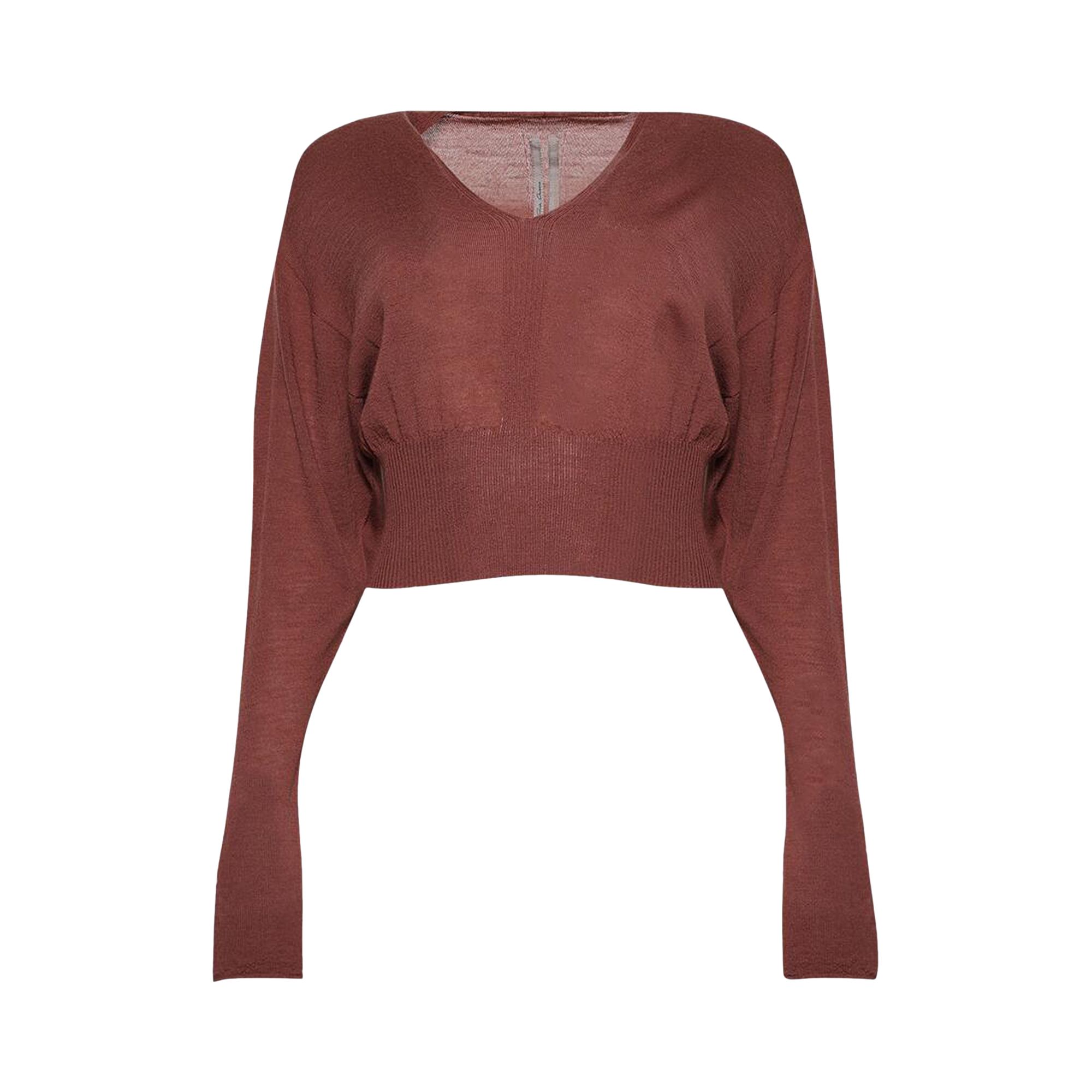 Pre-owned Rick Owens Maglia Cropped Top 'rosewood' | Pink | Women's Size S