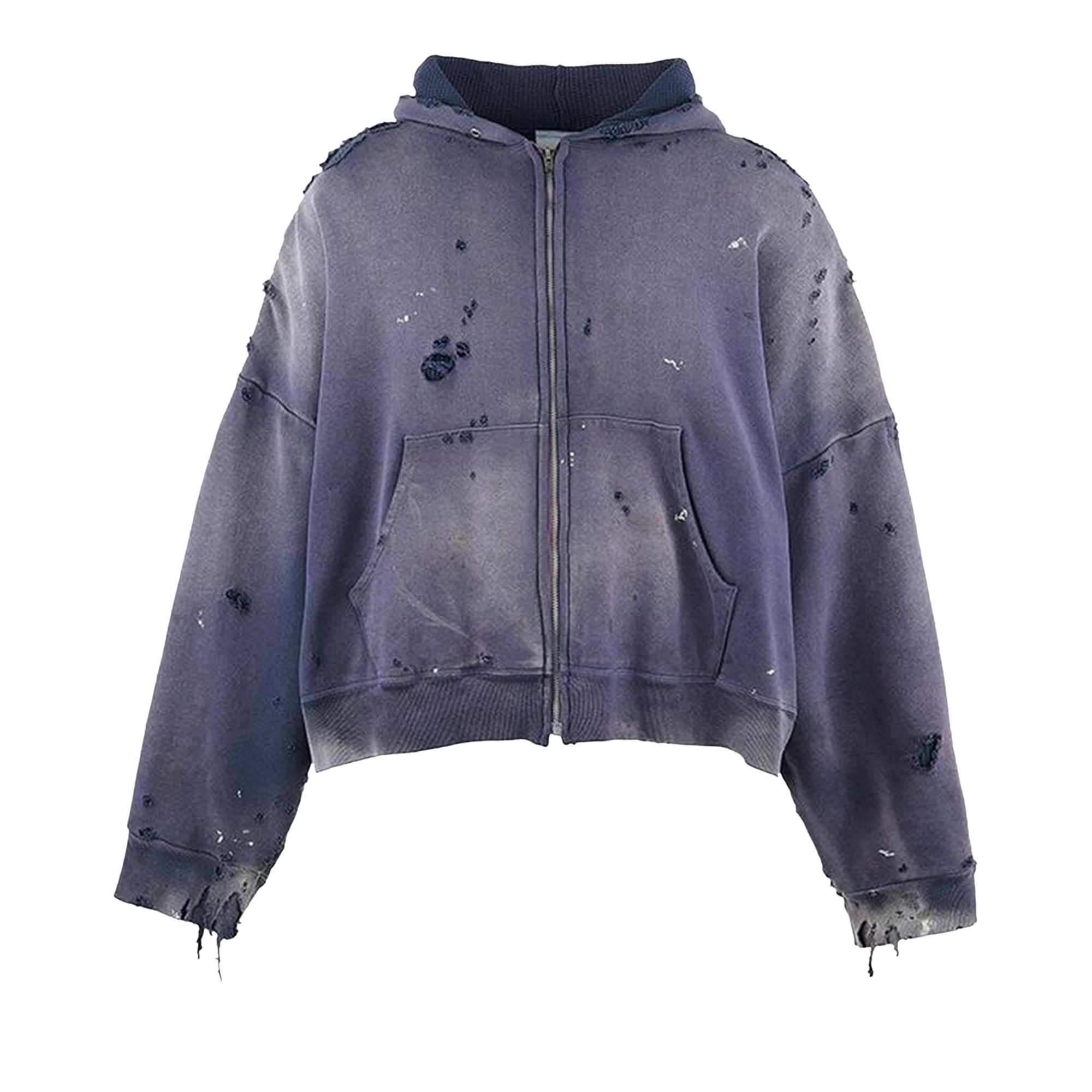 SAINT MXXXXXX Pre-owned Double Face Zip Up Hoodie 'navy' | Blue | Men's Size M