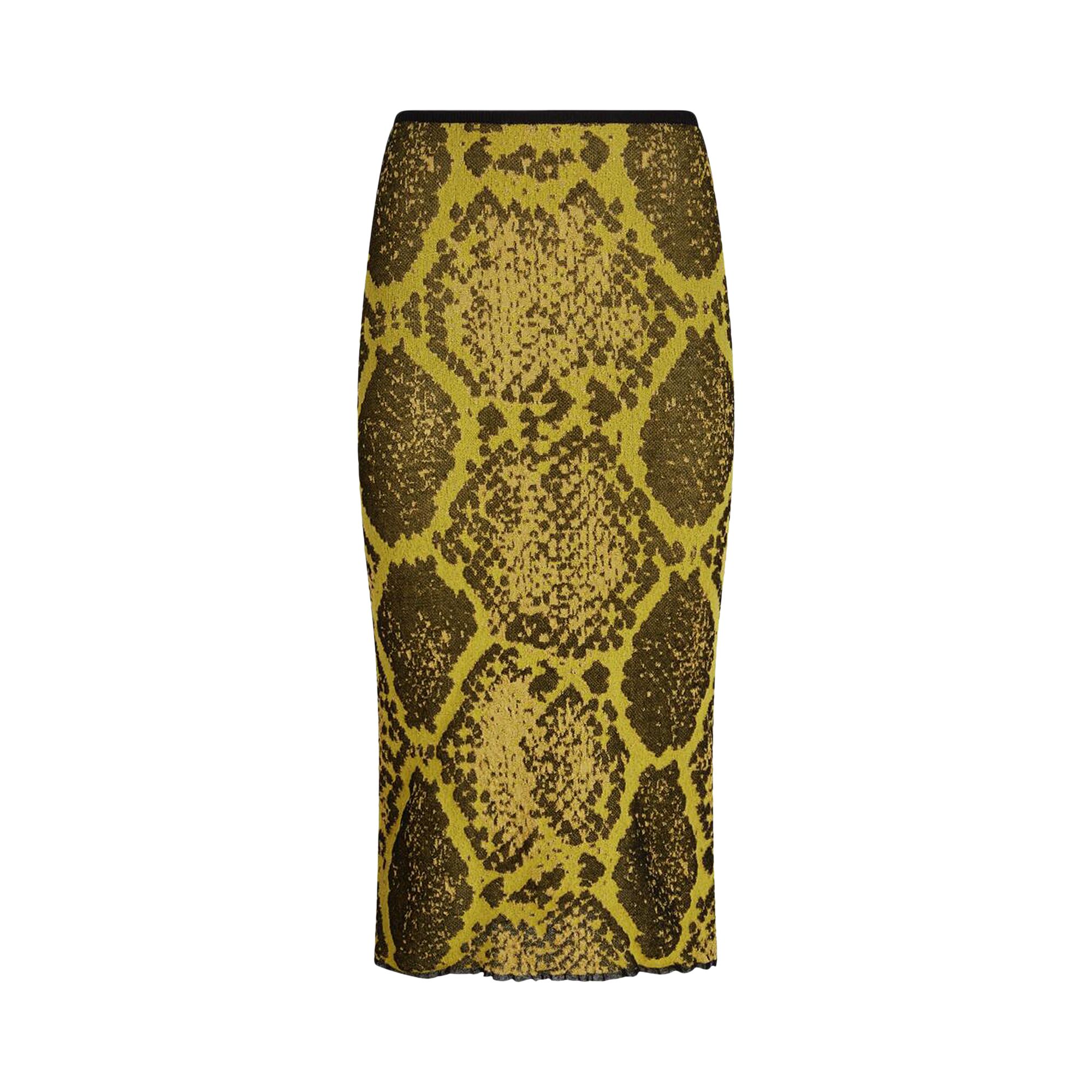Click to view more detailed imagery on our partner's website Pre-owned Attico Midi Skirt 'yellow/black' | Women's Size 40