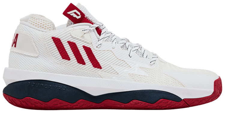 adidas gazelle silver green womens adidas DAME 8 Shoes | White-Red