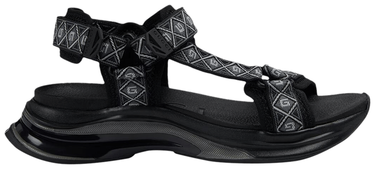 Gucci Run Sandal Black Grey