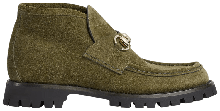 Gucci Wmns Horsebit Ankle Boot Dark Green