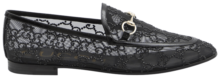 Gucci Wmns GG Jordaan Loafer Black Crystal