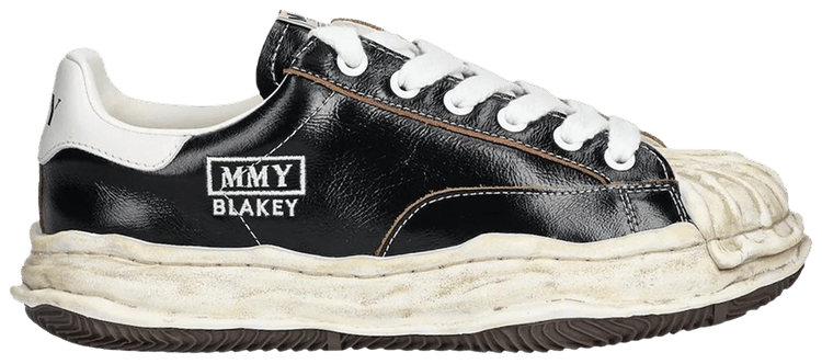 Maison Mihara Yasuhiro Blakey OG Sole Wrinkled Leather Low Black White