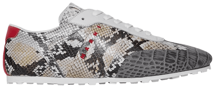 Marni Printed Python Sneaker Grey