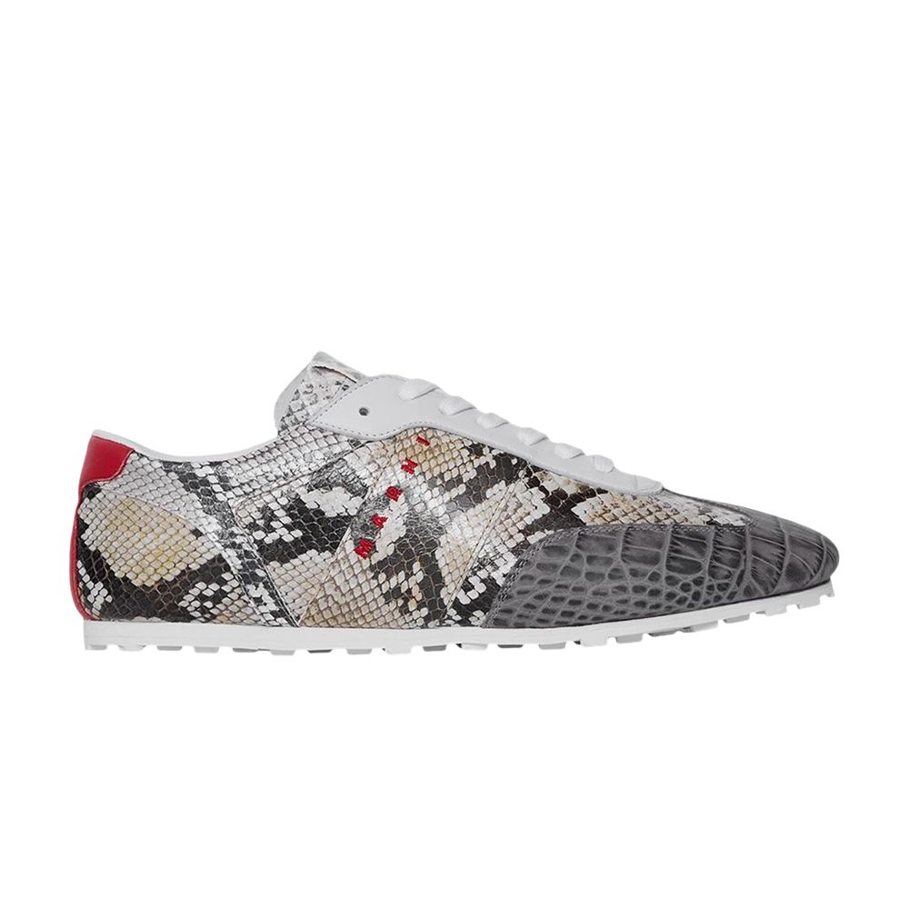 MARNI Pre-owned Printed Python Sneaker 'grey' | Men's Size 42 In Gray
