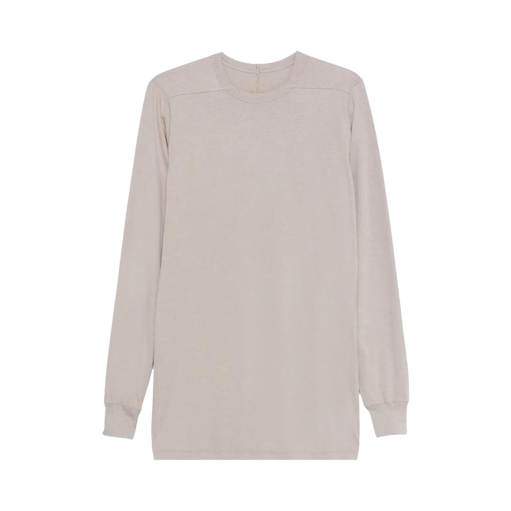Pre-owned Rick Owens Level Long-sleeve T-shirt 'pearl' | Grey | Men's Size M In Gray