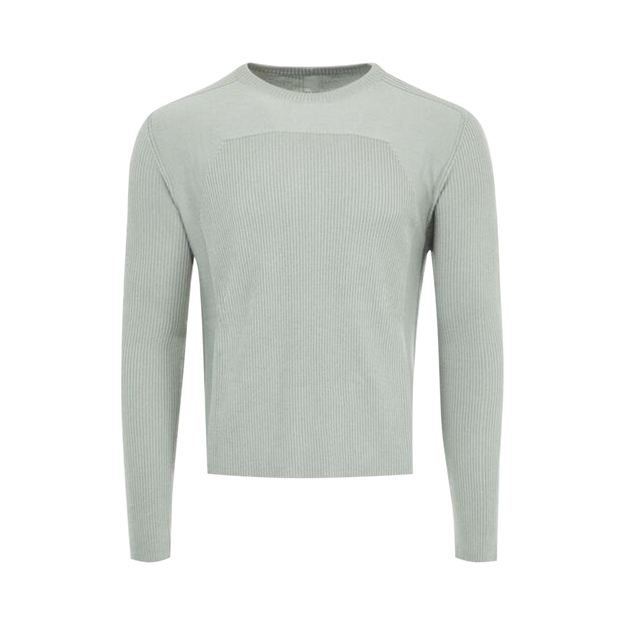 Pre-owned Rick Owens Ribbed Geo Sweatshirt 'washed Indigo' | Blue | Men's Size Xl