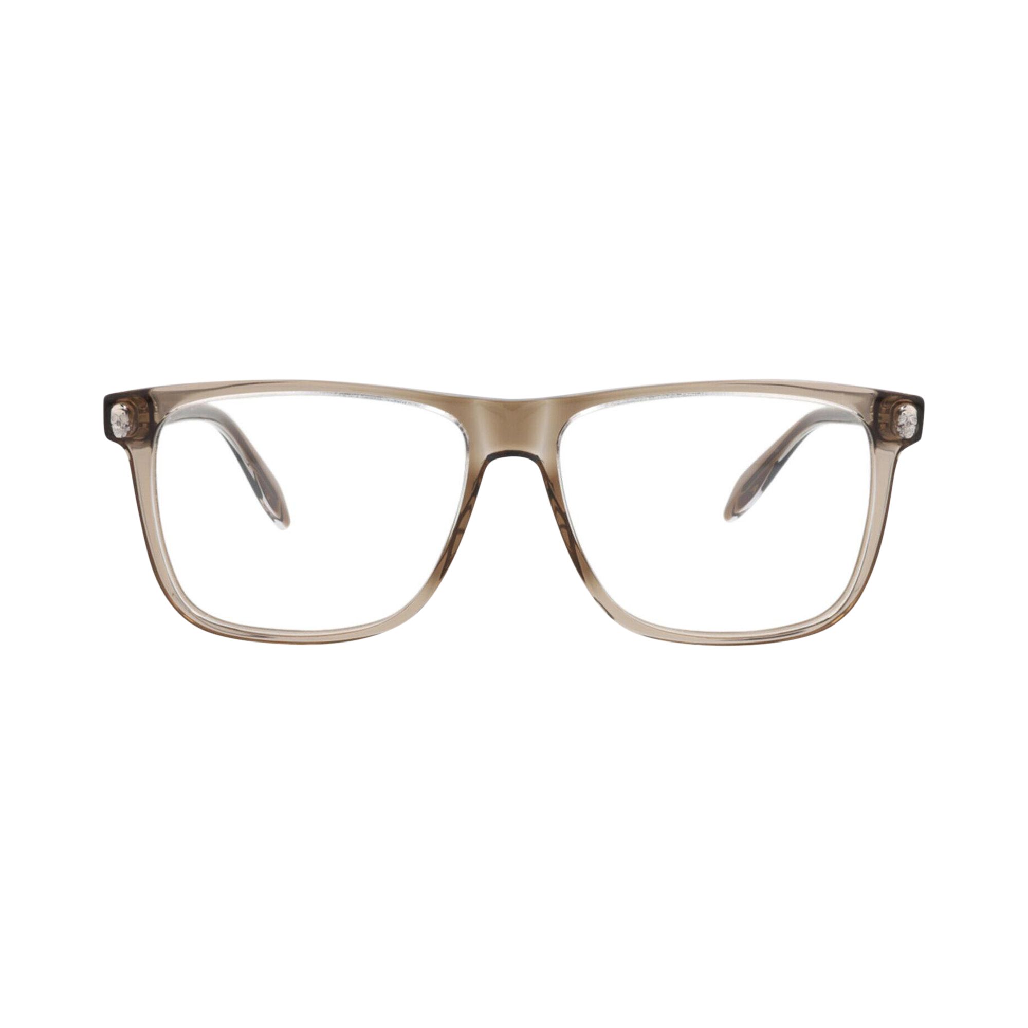 Pre-owned Alexander Mcqueen Square-frame Acetate Optical Frames 'brown' | Men's Size Onesize