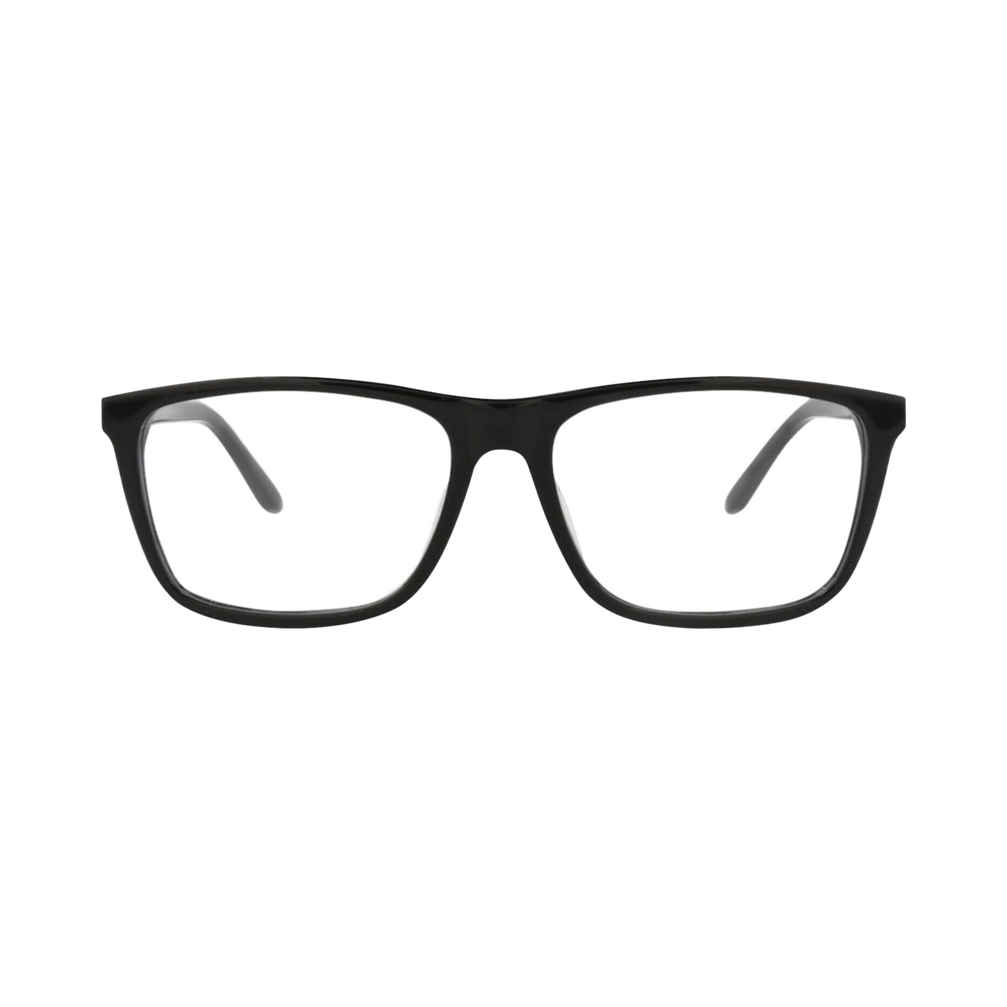 Pre-owned Alexander Mcqueen Square-frame Acetate Optical Frames 'black Silver Transparent' | Men's Size Onesiz