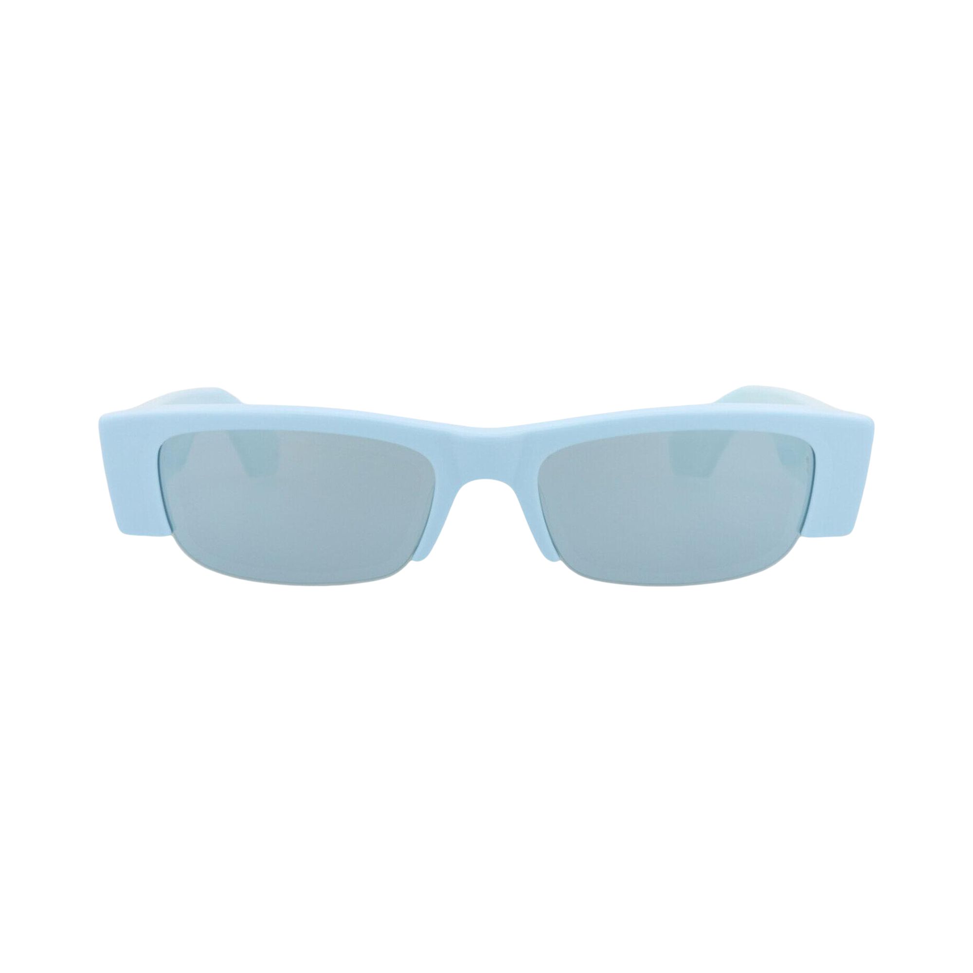 Pre-owned Alexander Mcqueen Square-frame Recycled Acetate Sunglasses 'light Blue' | Multi-color | Women's Size