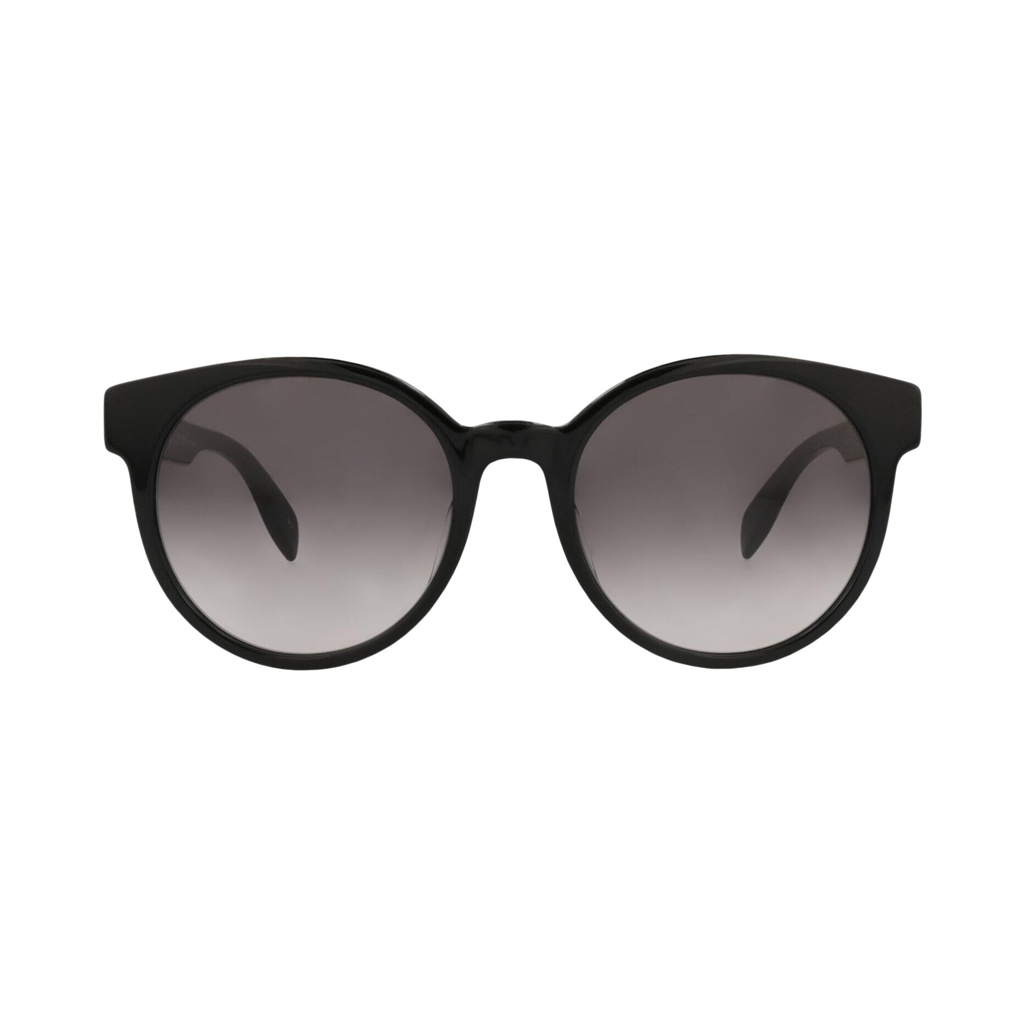 Pre-owned Alexander Mcqueen Round-frame Acetate Sunglasses 'black Grey' | Women's Size Onesize