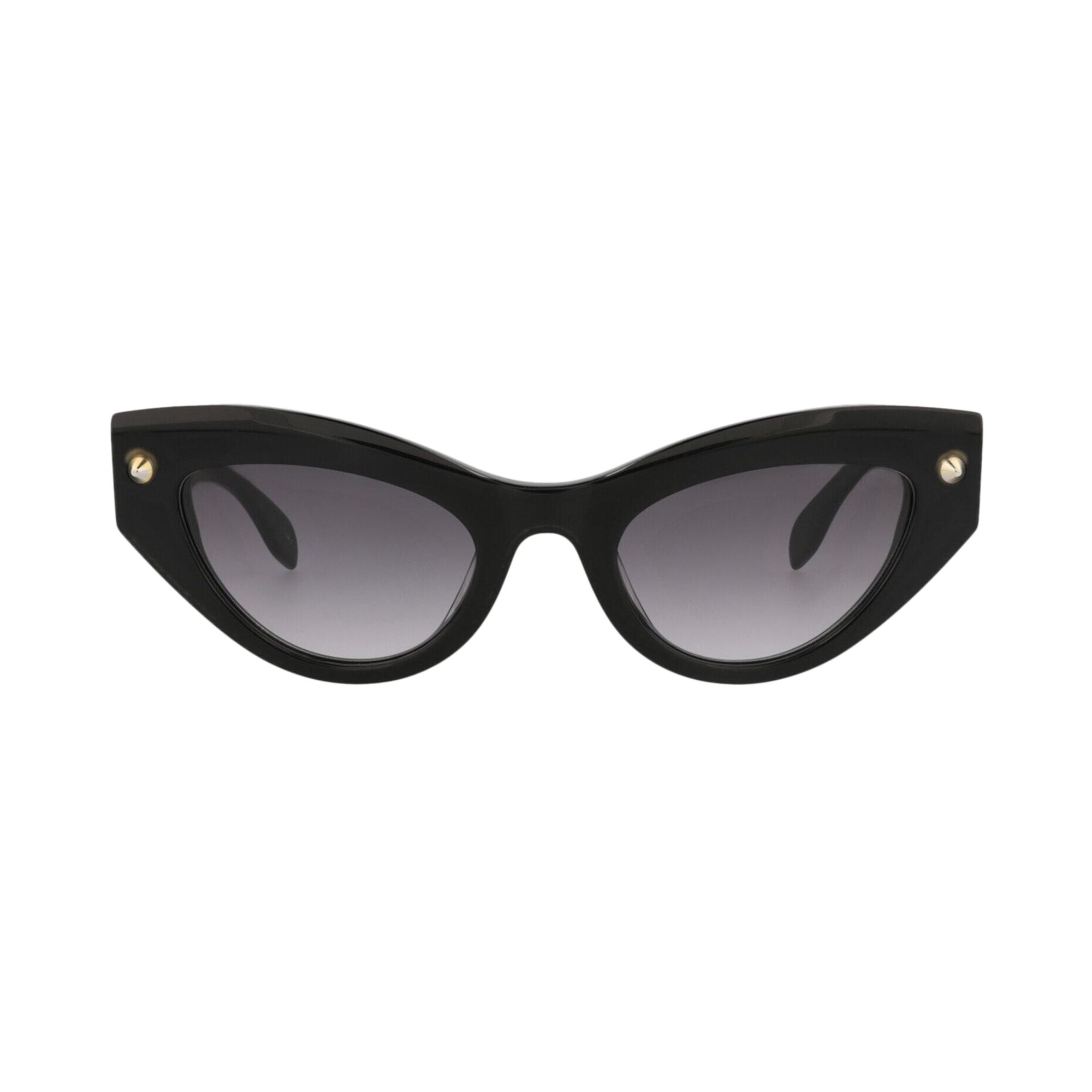 Pre-owned Alexander Mcqueen Cat Eye-frame Recycled Acetate Sunglasses 'black Grey' | Multi-color | Women's Siz