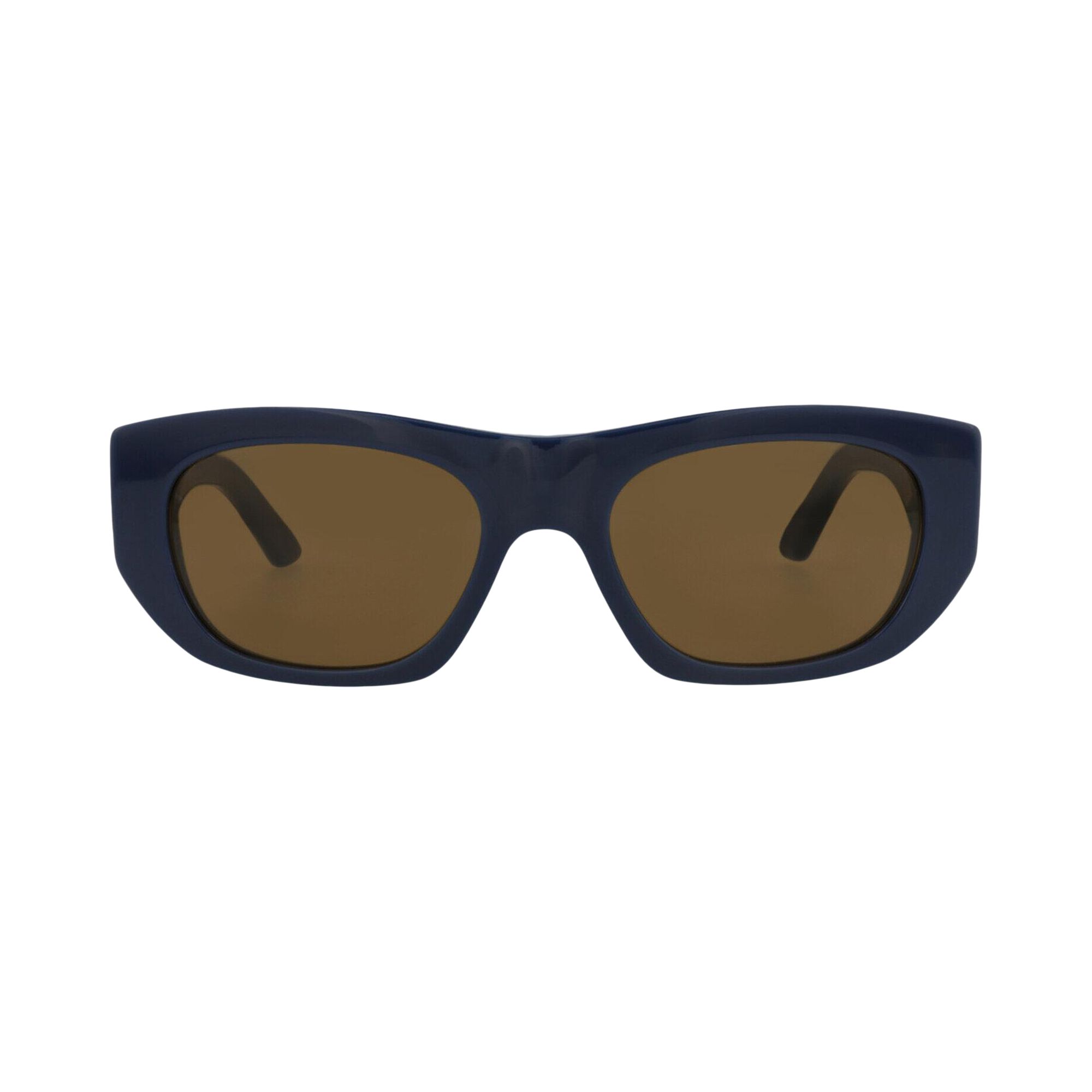 Pre-owned Alexander Mcqueen Square-frame Recycled Acetate Sunglasses 'blue Brown' | Multi-color | Men's Size O