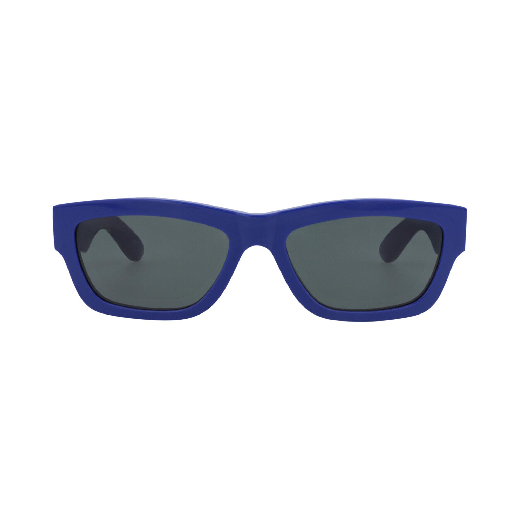 Pre-owned Alexander Mcqueen Square-frame Recycled Acetate Sunglasses 'blue' | Multi-color | Men's Size Onesize