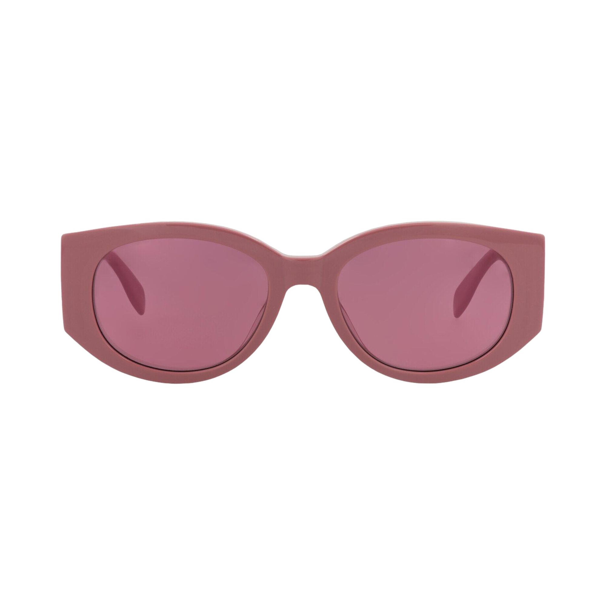 Pre-owned Alexander Mcqueen Round-frame Recycled Acetate Sunglasses 'pink Violet' | Multi-color | Women's Size