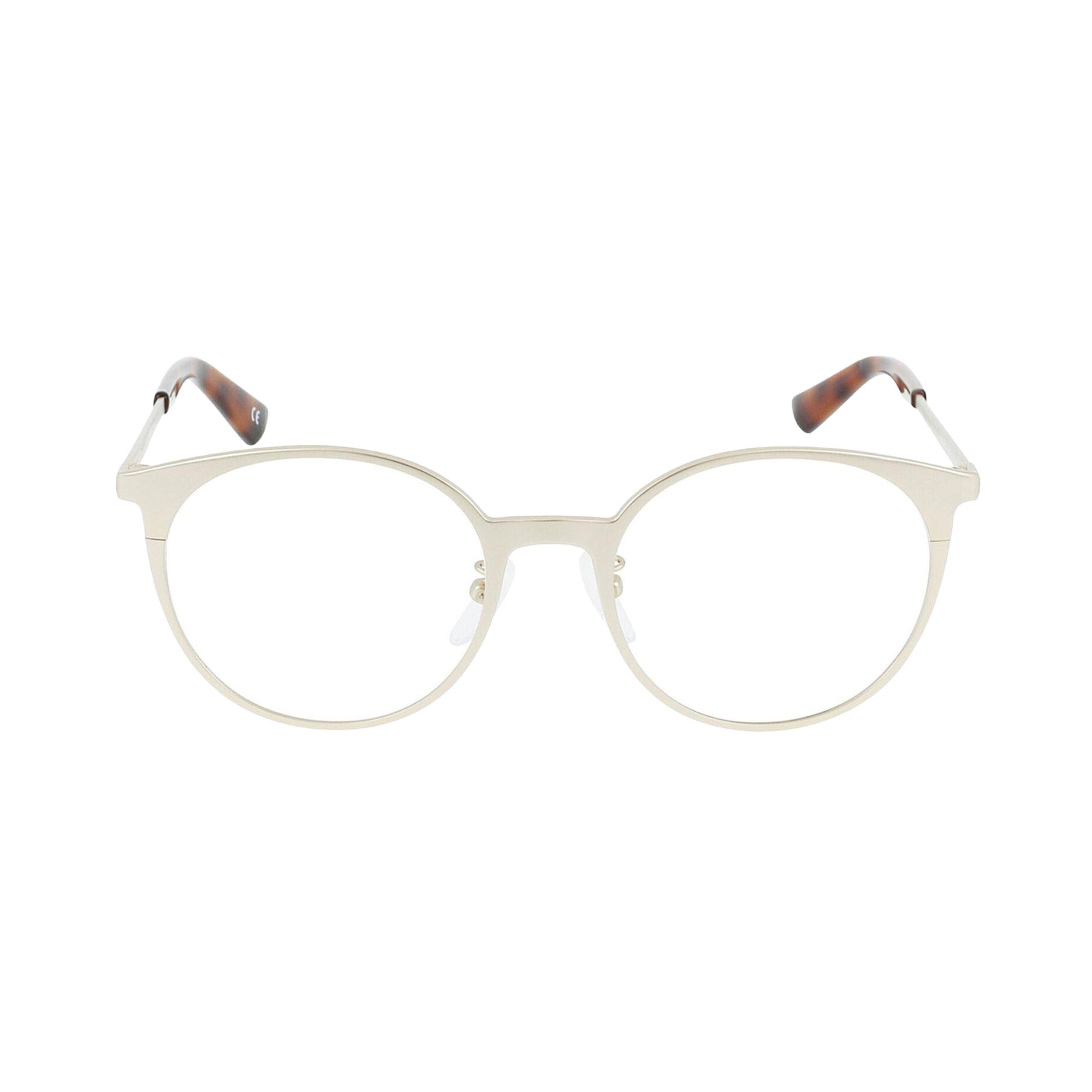 Pre-owned Balenciaga Round-frame Metal Optical Frames 'gold Transparent' | Women's Size Onesize