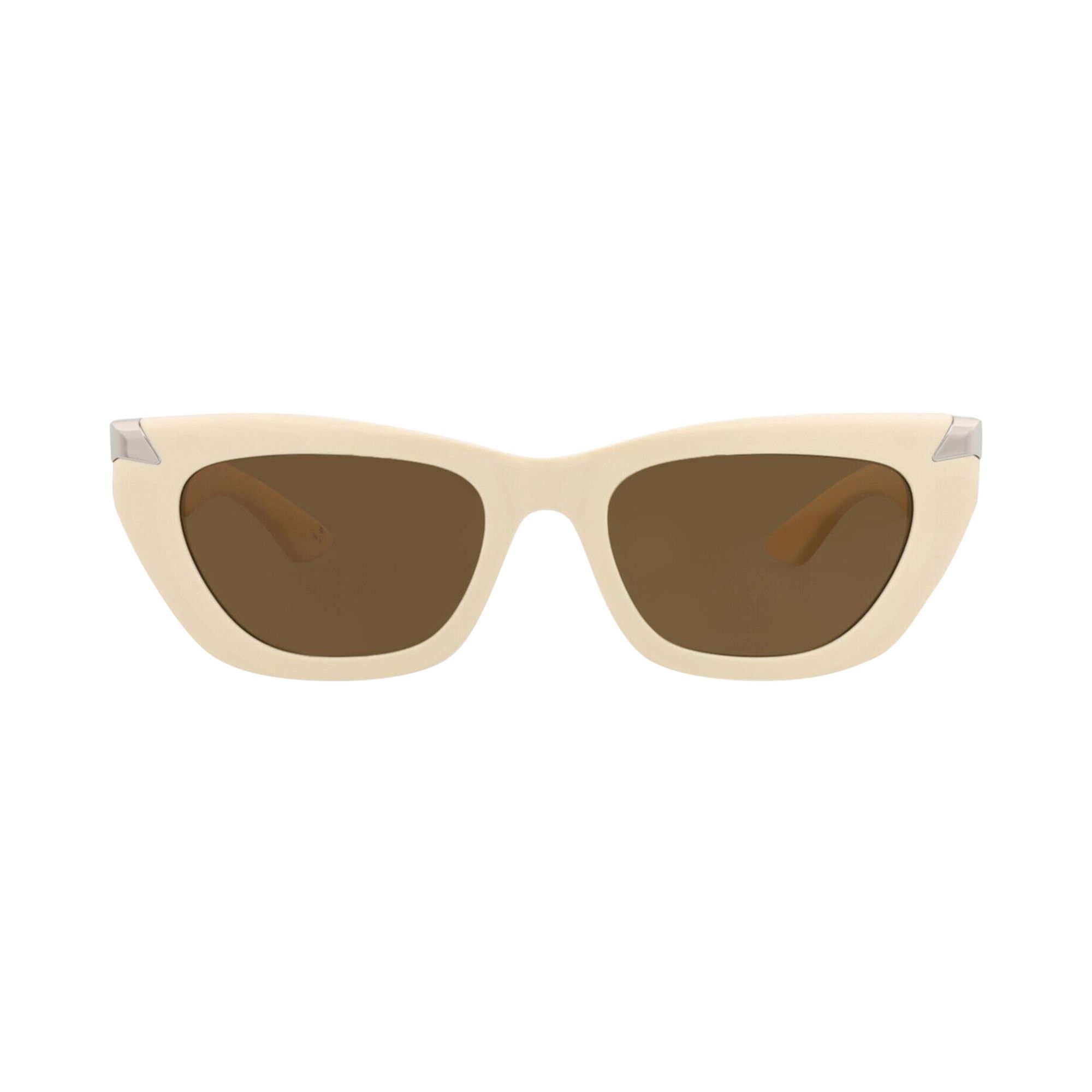 Pre-owned Alexander Mcqueen Cat Eye-frame Recycled Acetate Sunglasses 'ivory Brown' | Multi-color | Women's Si