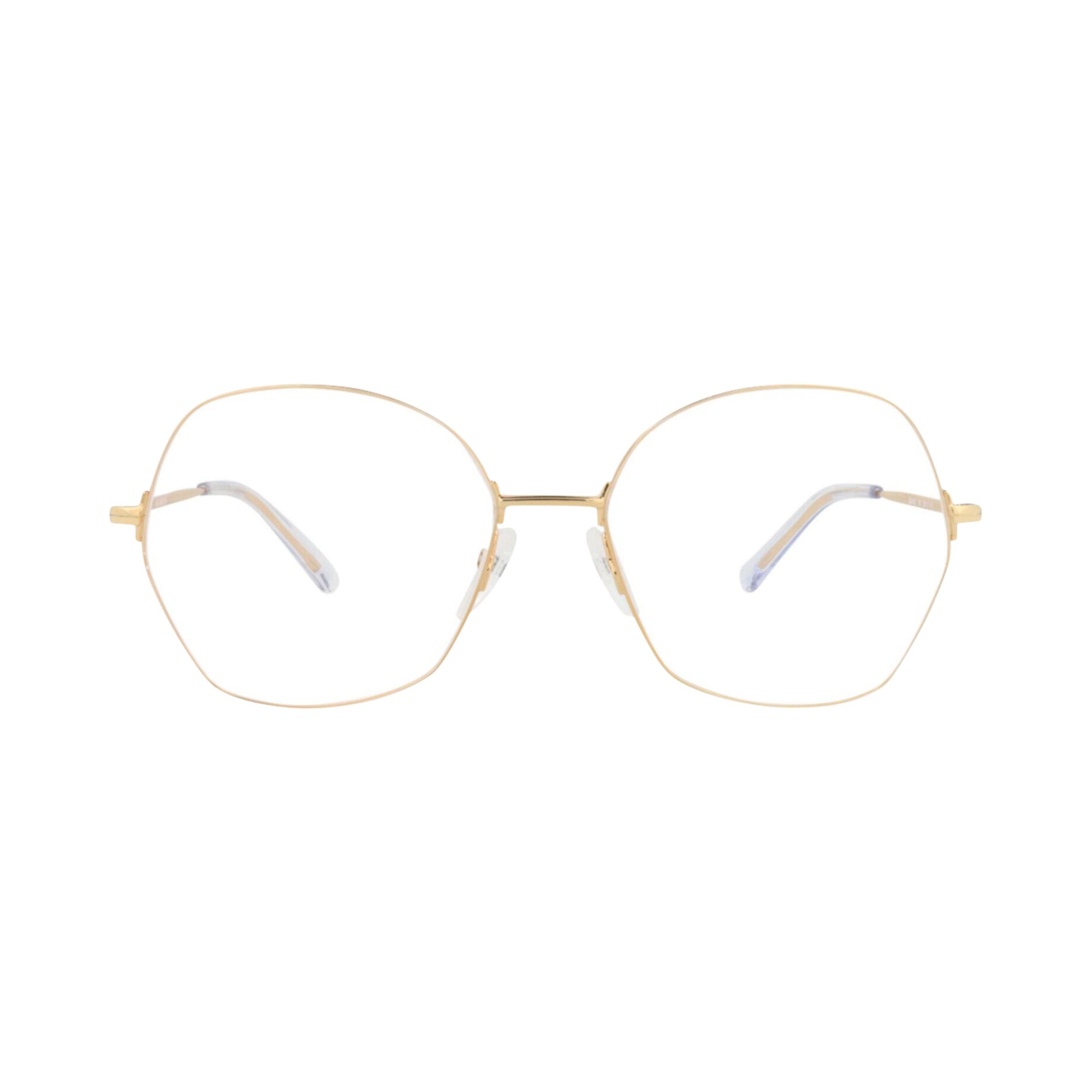 Pre-owned Balenciaga Round-frame Metal Optical Frames 'gold Transparent' | Multi-color | Men's Size Onesize